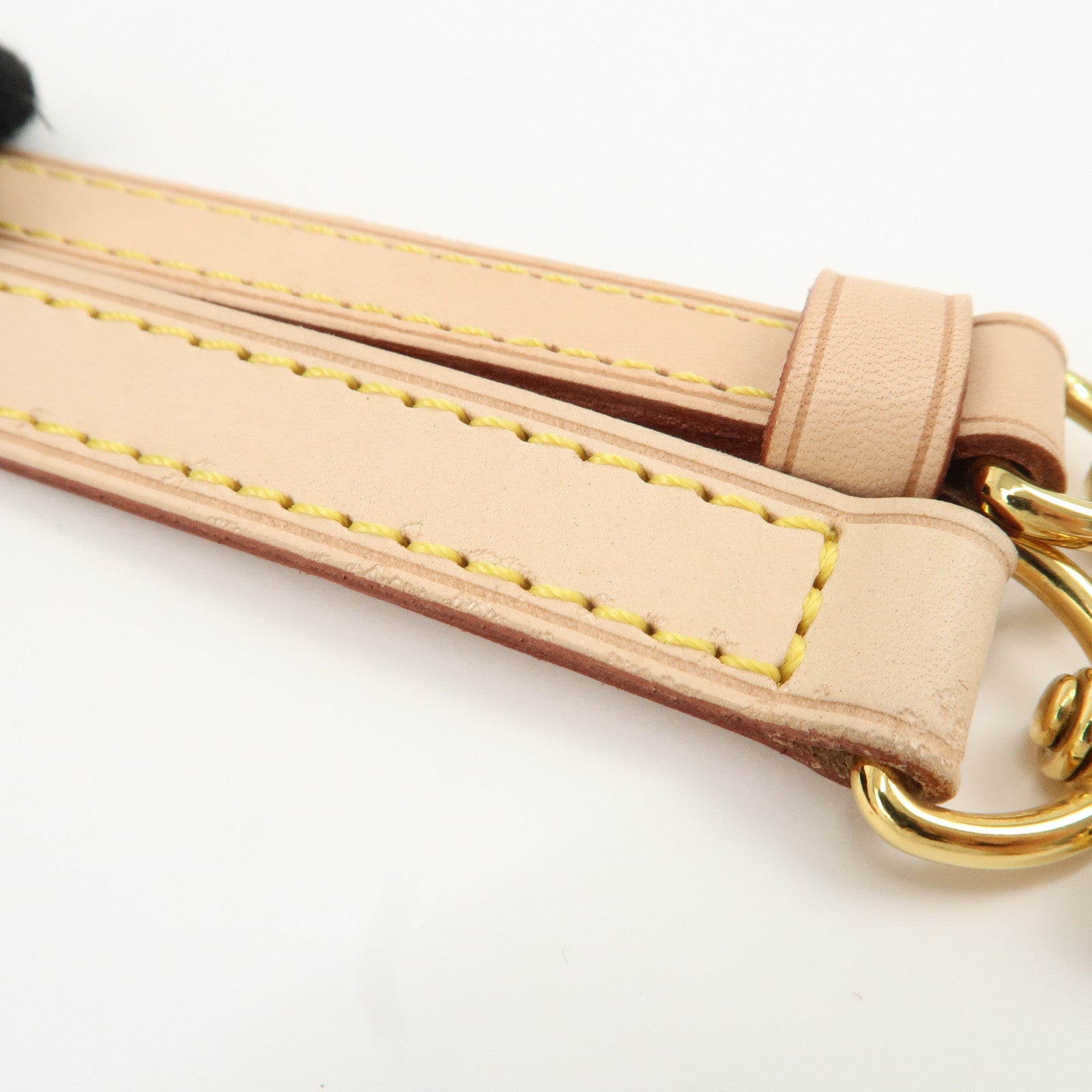 Louis Vuitton Leather Adjustable Shoulder Strap Natural Used