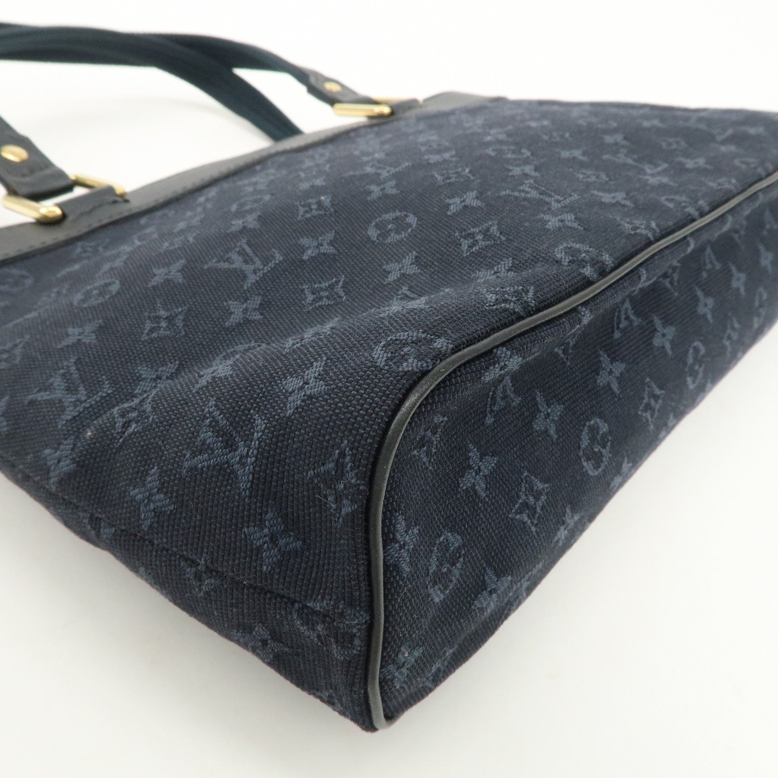 Louis Vuitton Monogram Mini Lucille PM Hand Bag TST Blue M92680 Used