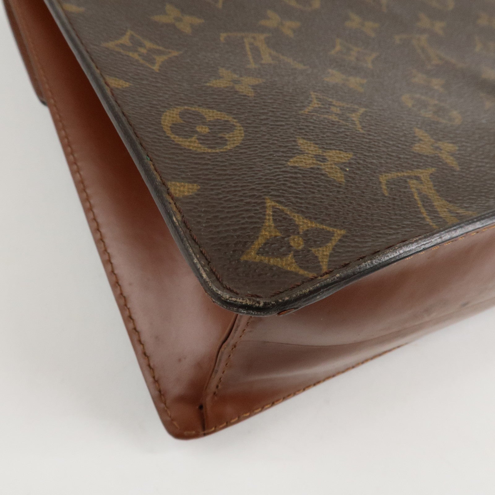 Louis Vuitton Monogram Monceau 28 Hand Bag Brief Case M51185 Used