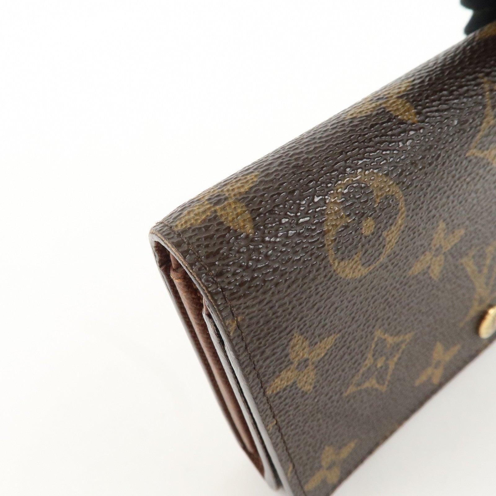 Louis Vuitton Monogram Porte Monnaie Billets Tresor Wallet M61730 Used