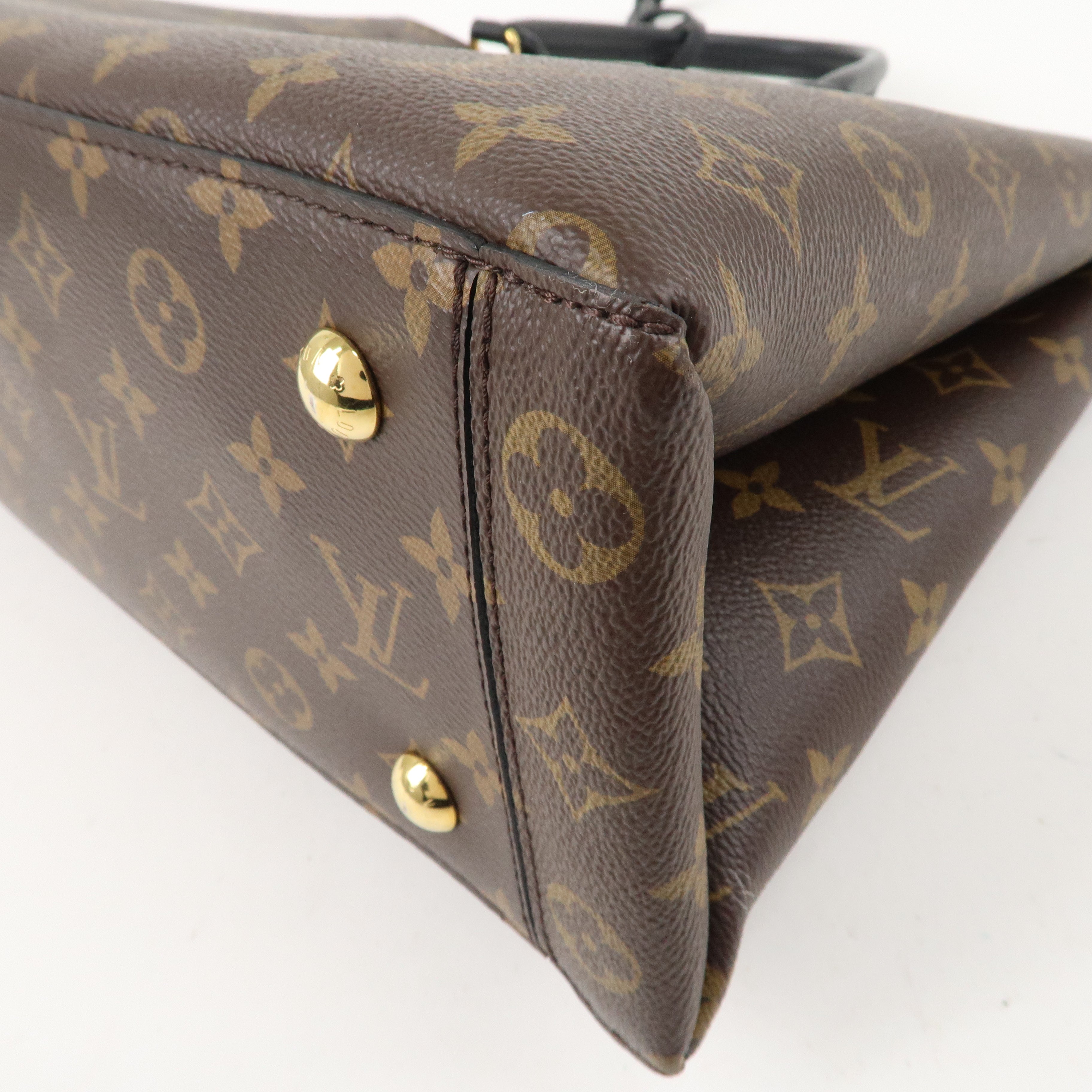 Louis Vuitton Monogram Flower Tote 2Way Hand Bag Noir M43550