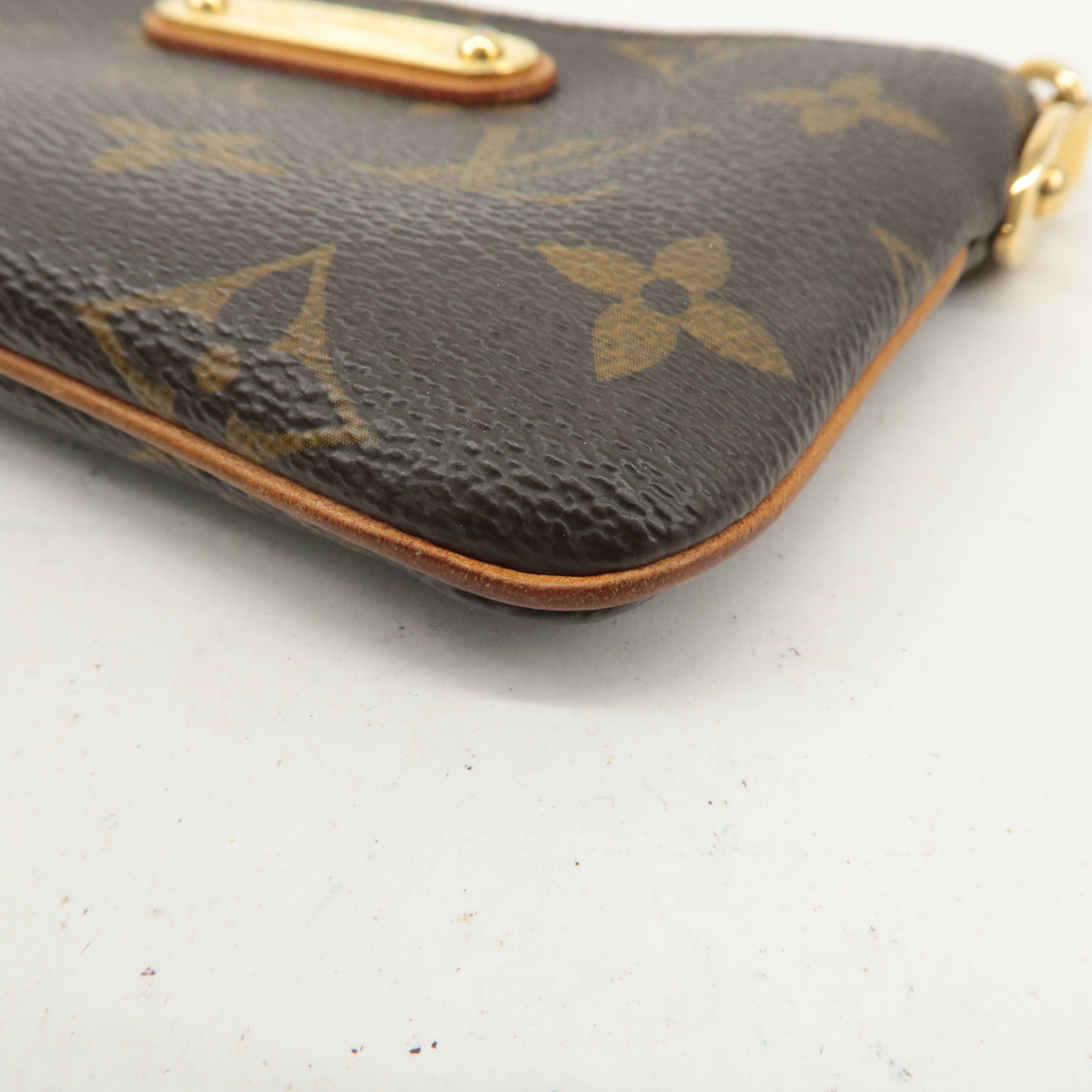 Louis Vuitton Monogram Pochette Milla PM Mini Pouch M60095