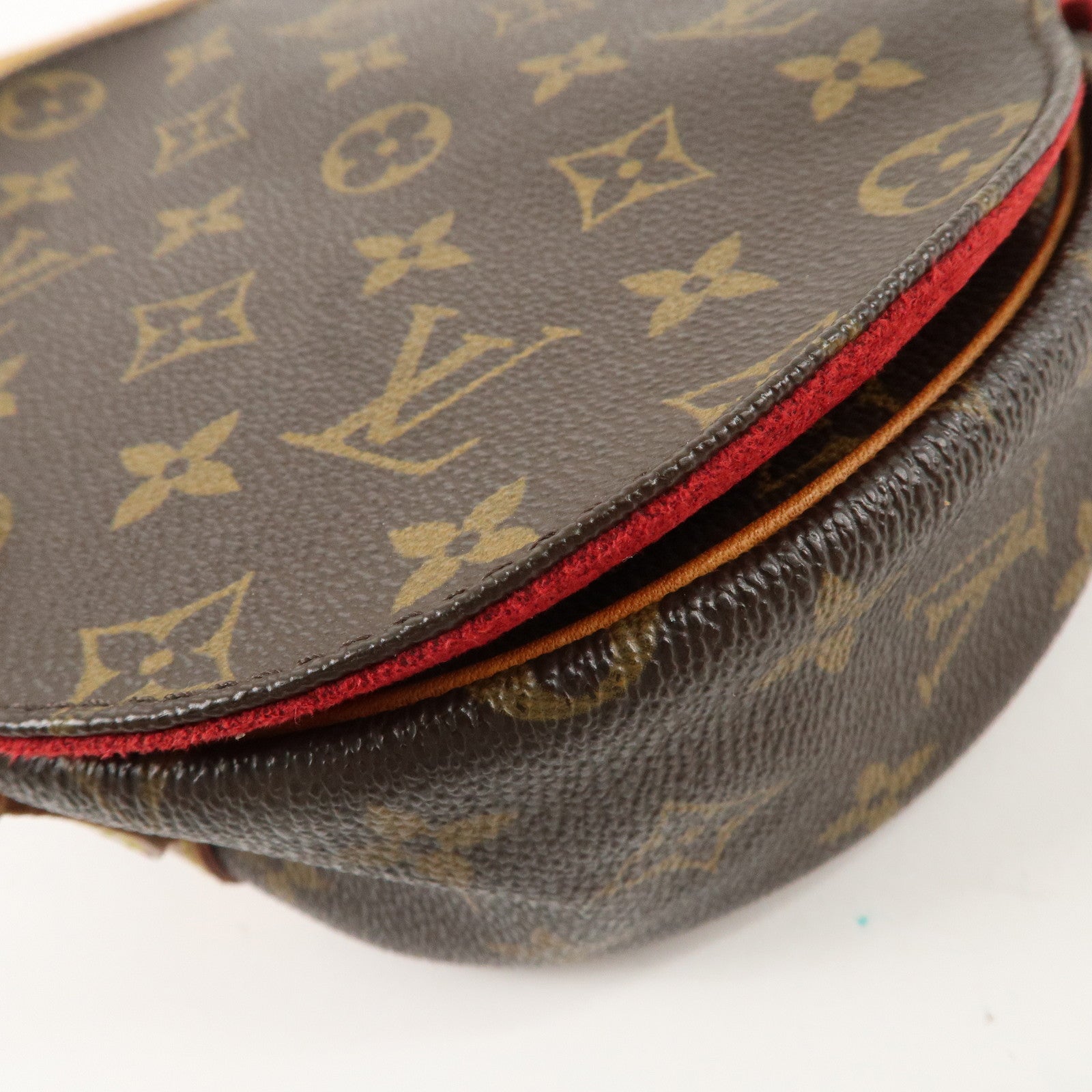 Louis Vuitton Monogram Tamburan Shoulder Bag Brown M51179