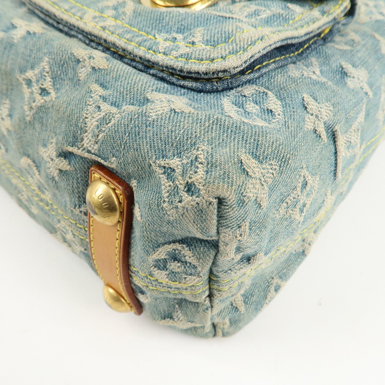 Louis Vuitton Monogram Denim Baggy GM Shoulder Bag M95048