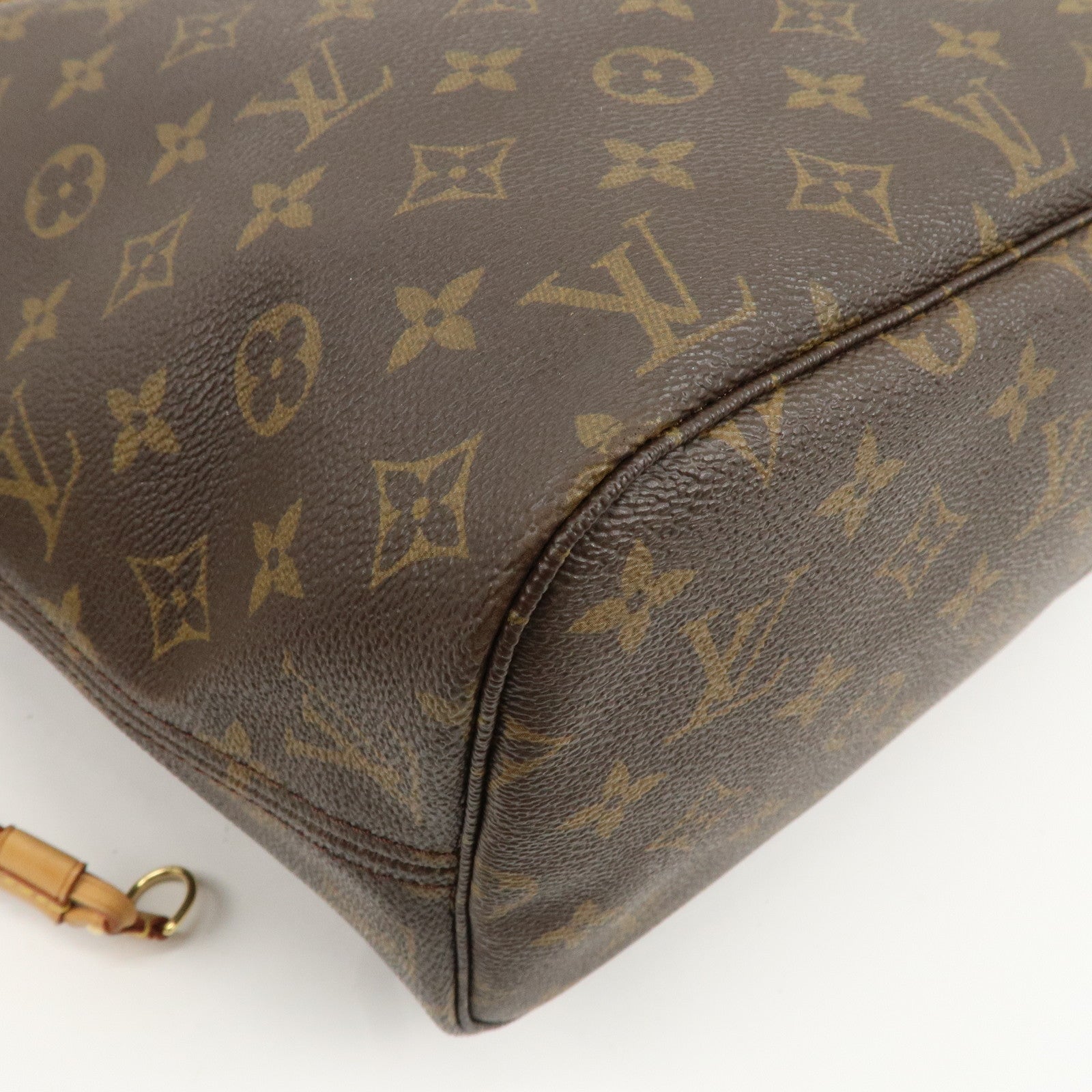 Louis Vuitton Monogram Neverfull MM Tote Bag Brown M40156 Used