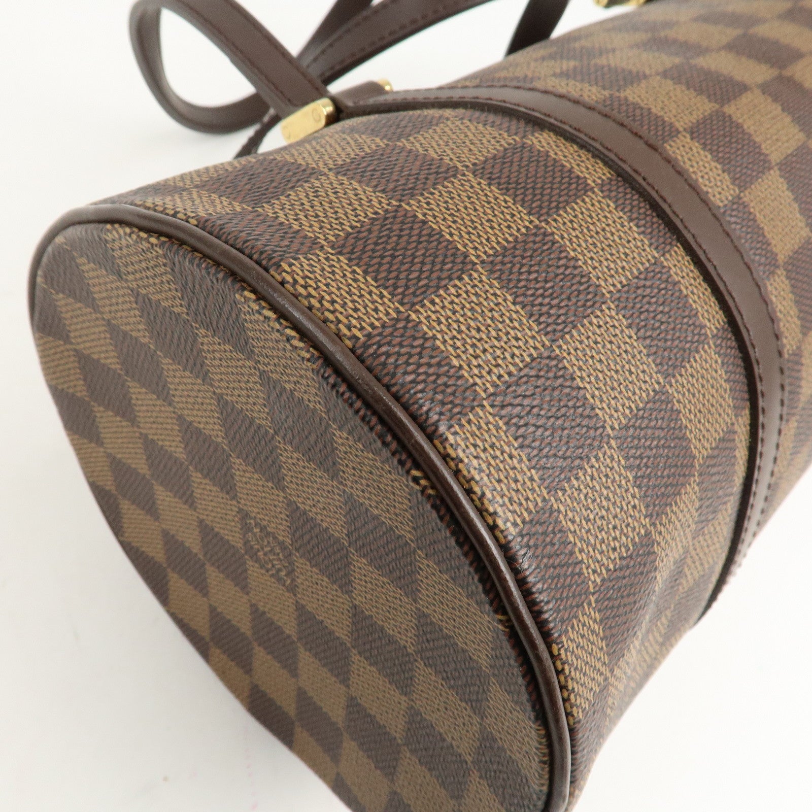 Louis Vuitton Damier Ebene Papillon 30 Hand Bag Brown N51303 Used