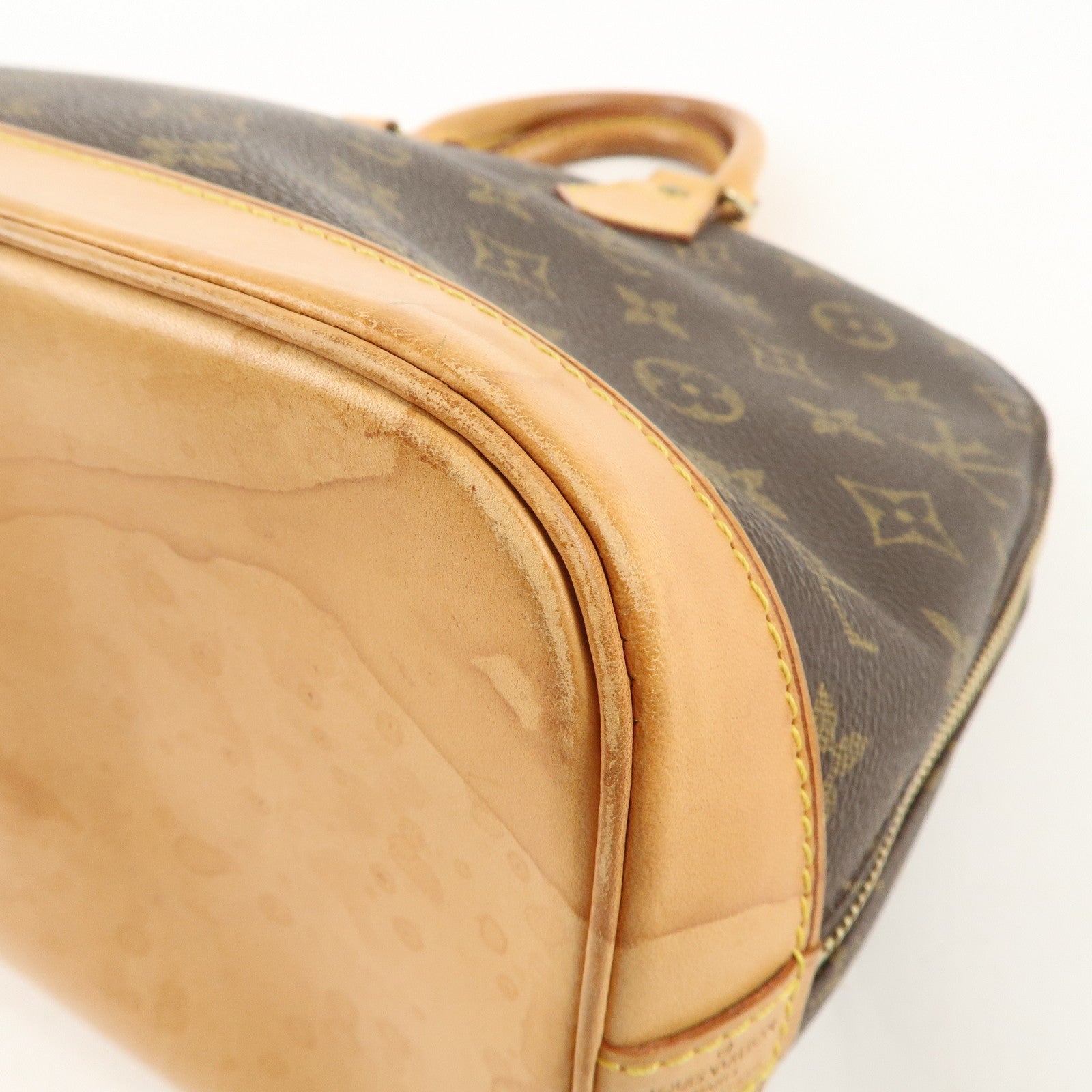 Louis Vuitton Monogram Alma Hand Bag Brown M51130