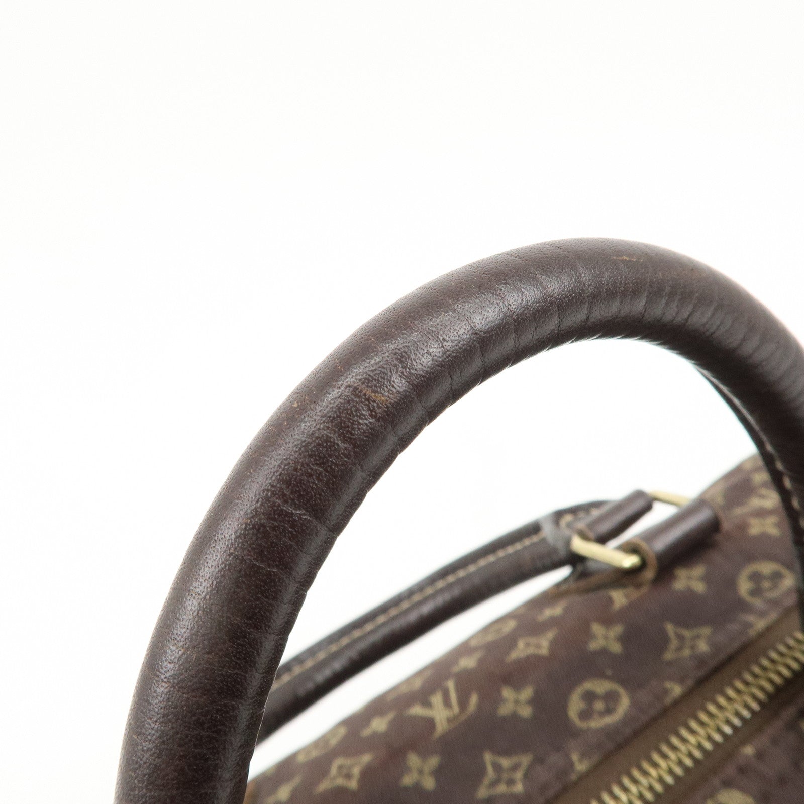 Louis Vuitton Monogram Mini Lin Speedy 30 Boston Bag Ebene M95224 Used