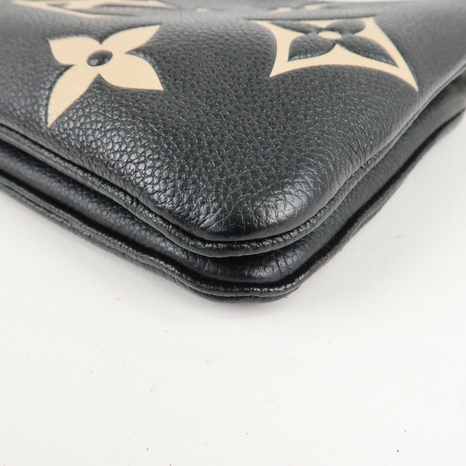 Louis Vuittton Monogram Empreinte Bicolor Pochette Double Zip Used