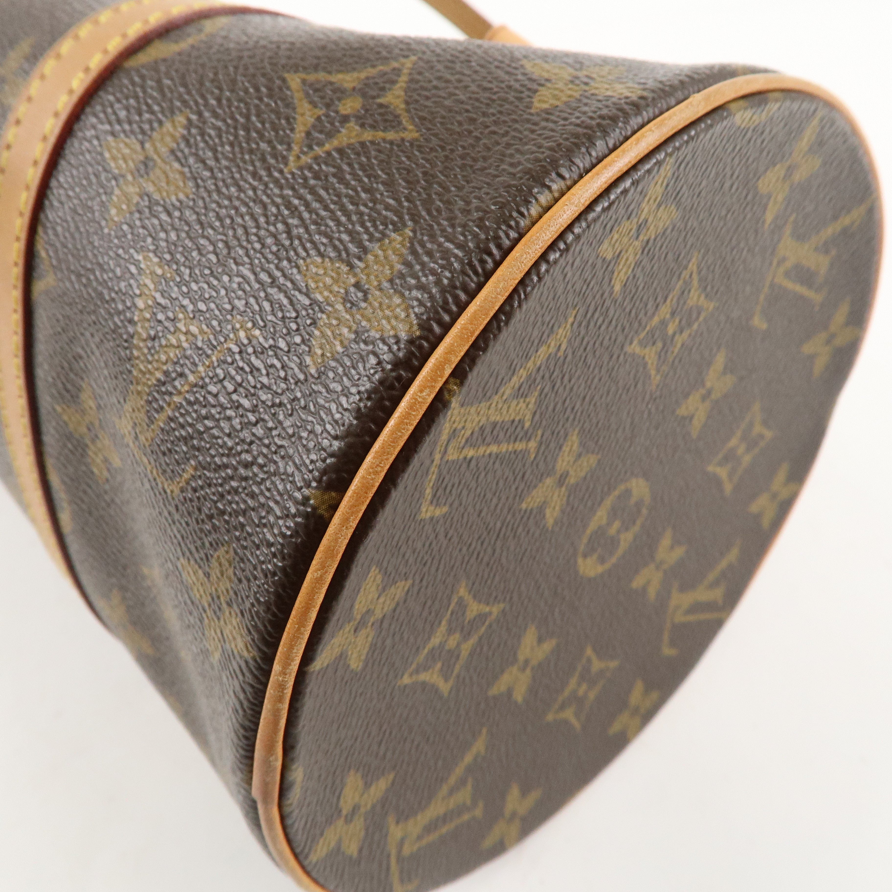 Louis Vuitton Monogram Papillon 30 Hand Bag 
Pouch Brown M51385