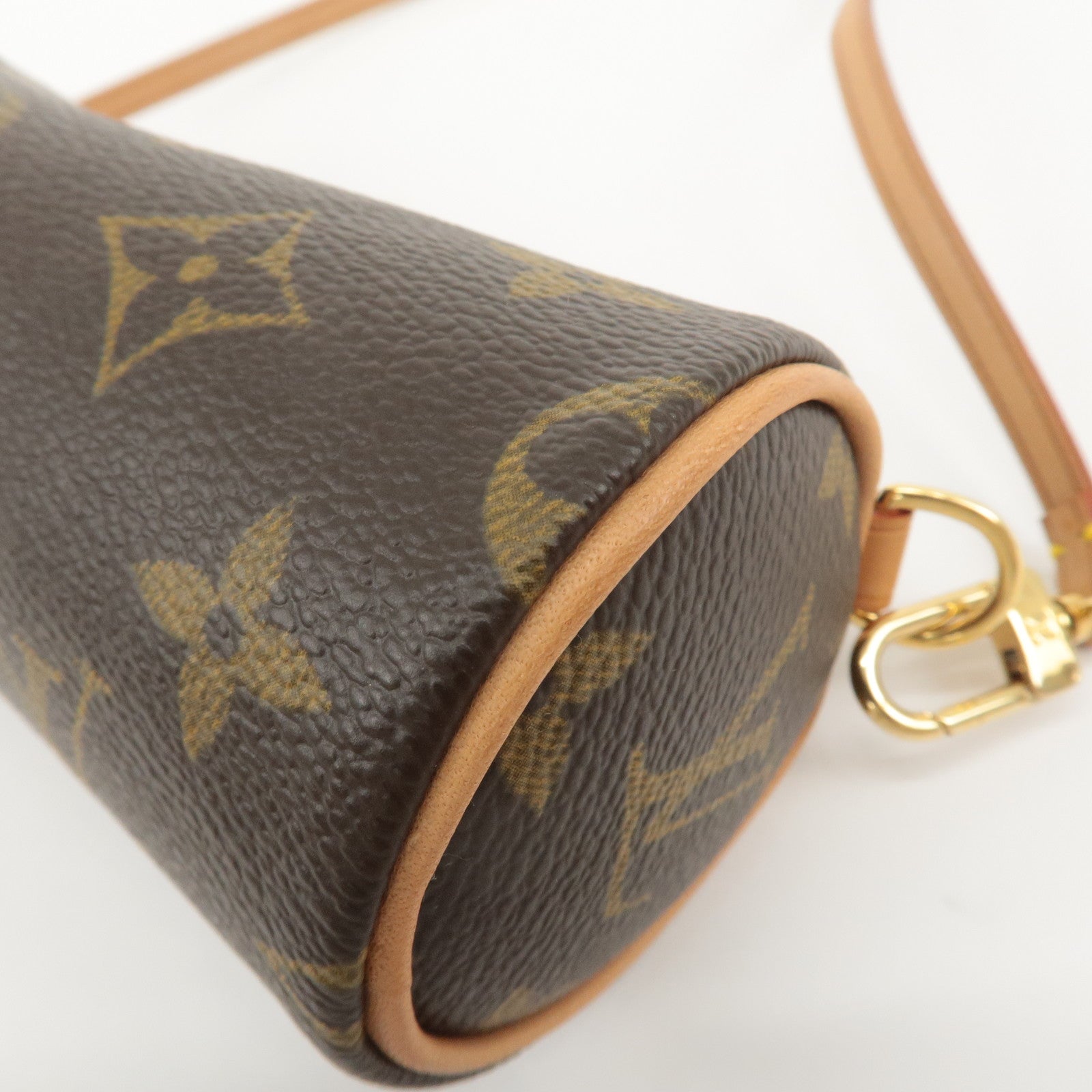 Louis Vuitton Monogram Mini Pouch for Papillon Bag Brown Used