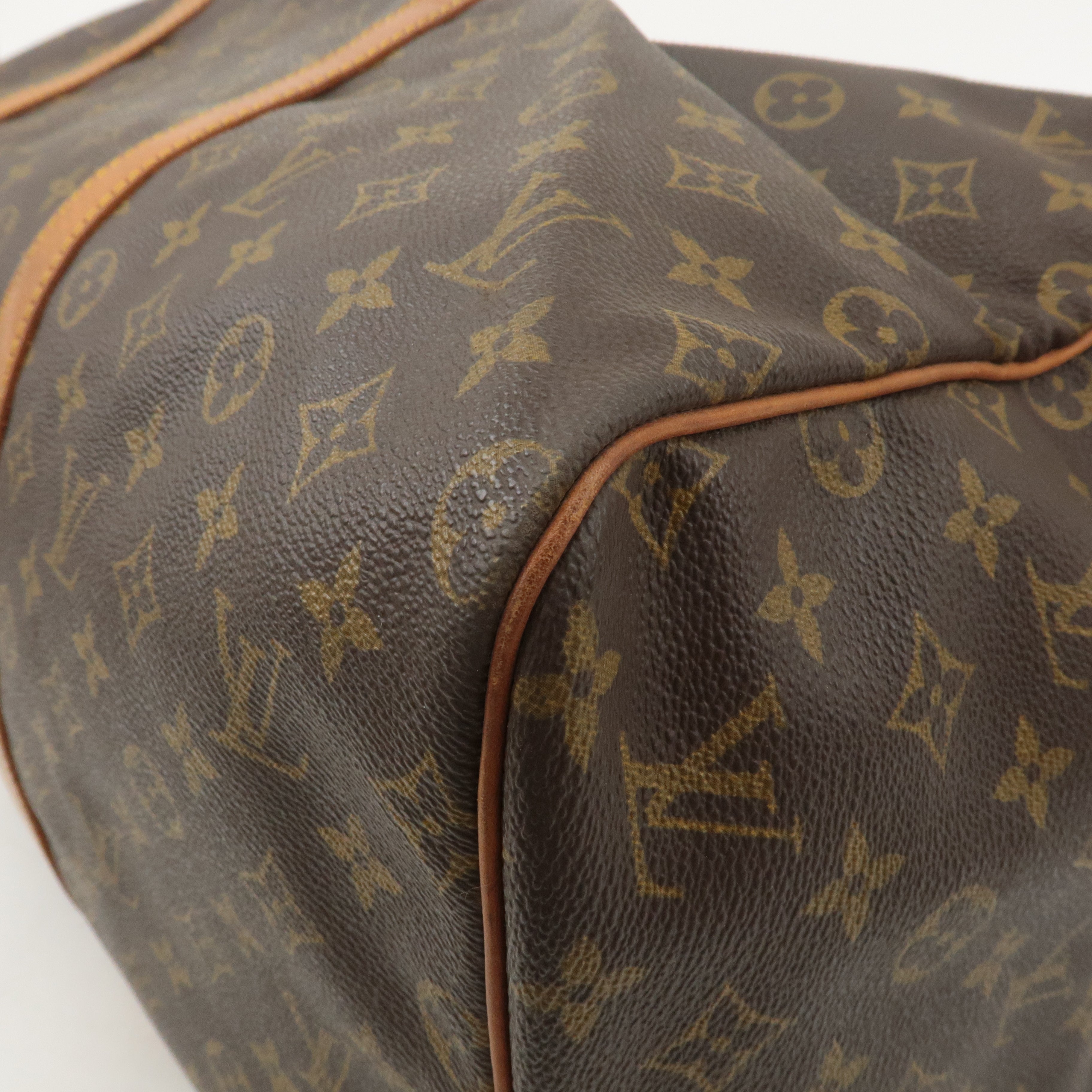 Louis Vuitton Monogram Sac Souple 55 Boston Bag Brown M41622