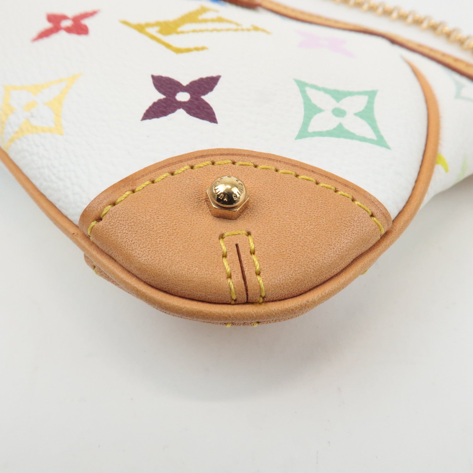 Louis Vuitton Monogram Multicolor Pochette Milla MM Blanc M60096