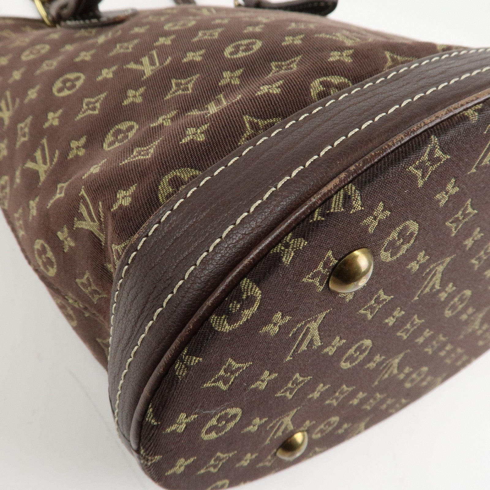 Louis Vuitton Monogram Mini Lin Bucket PM Shoulder Bag M95226 Used