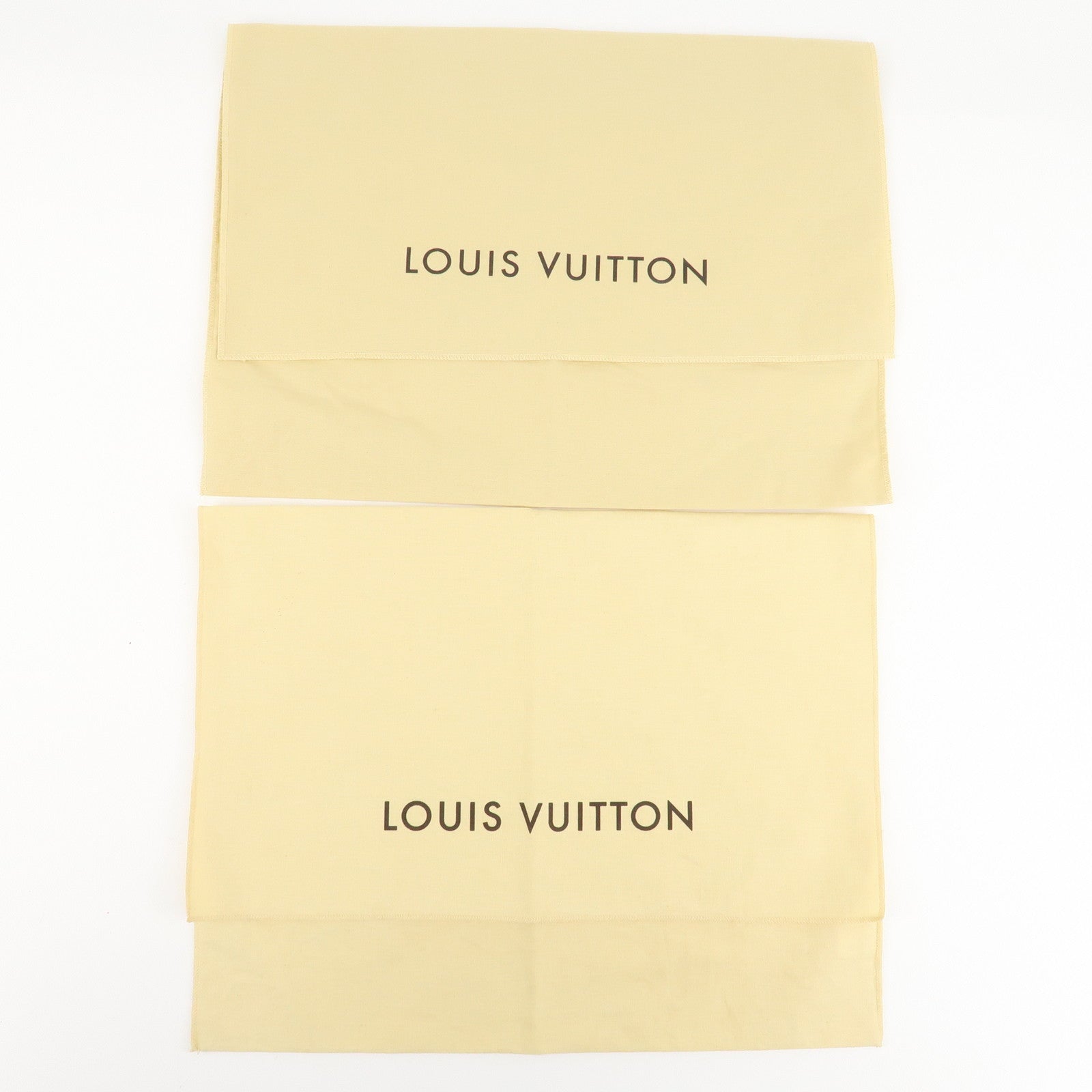 Louis Vuitton Set Of 10 Dust Bag Flap Style Beige Used