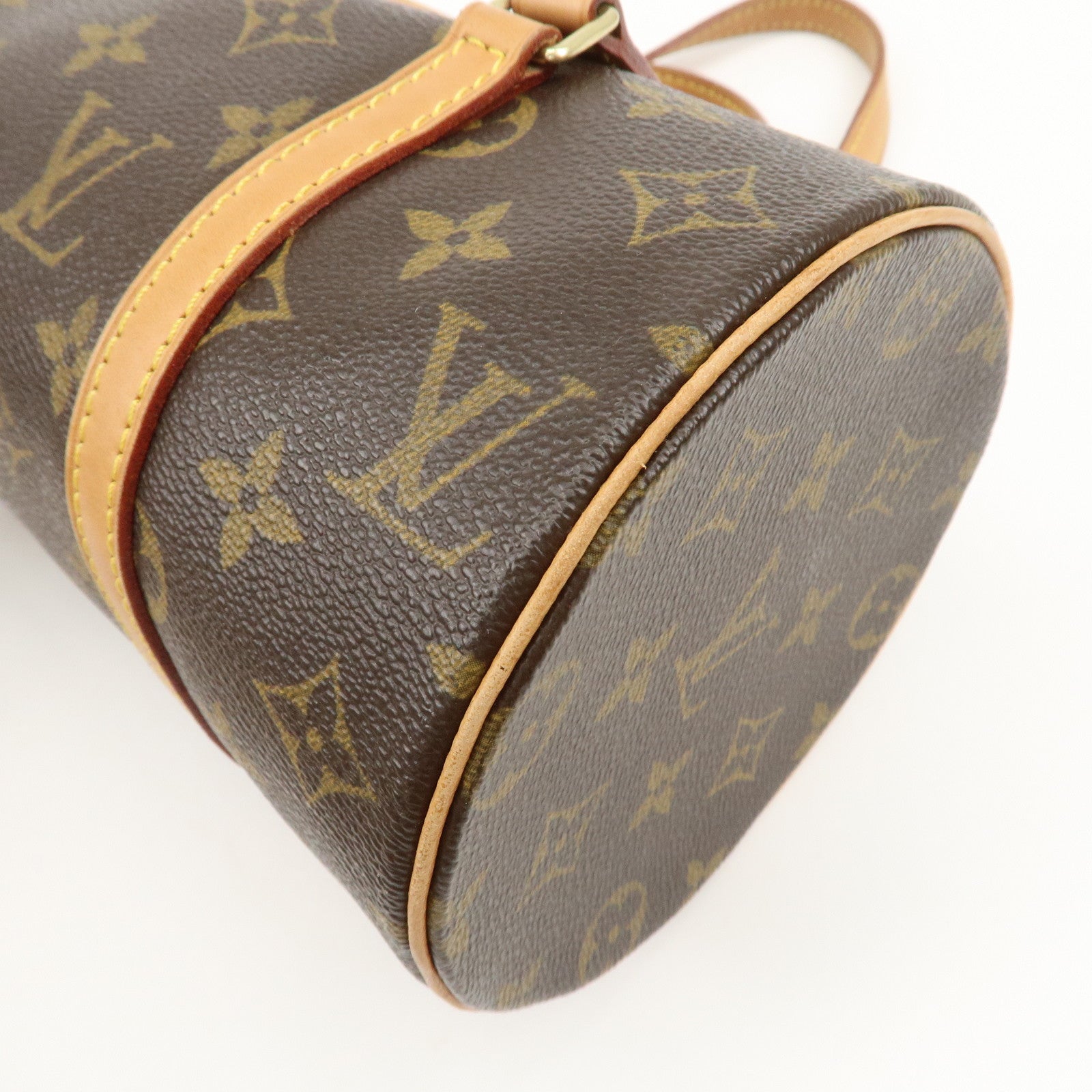 Louis Vuitton Monogram Papillon 26 Hand Bag Brown New Style M51386 Used