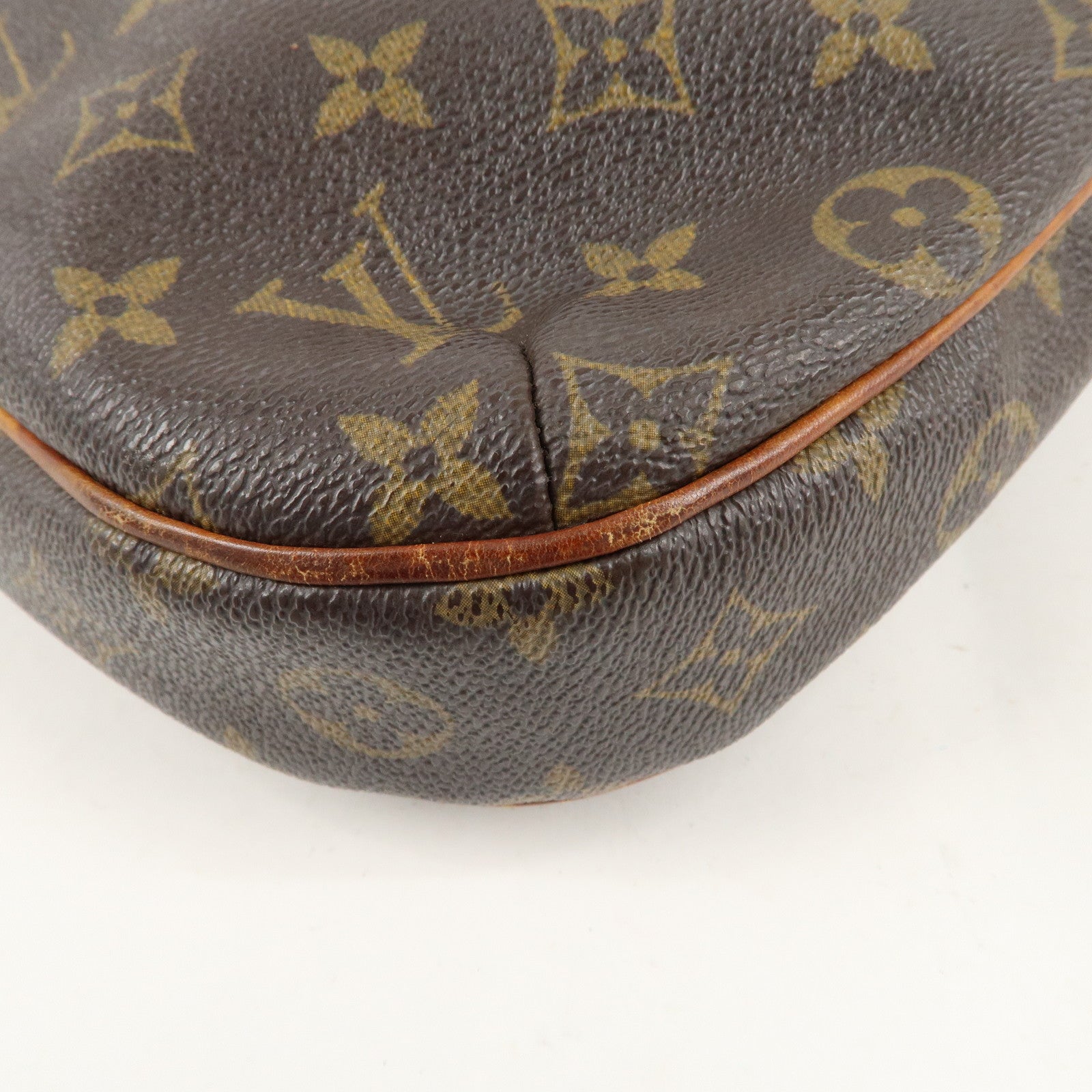 Louis Vuitton Monogram Odeon MM Shoulder Bag Brown M56389