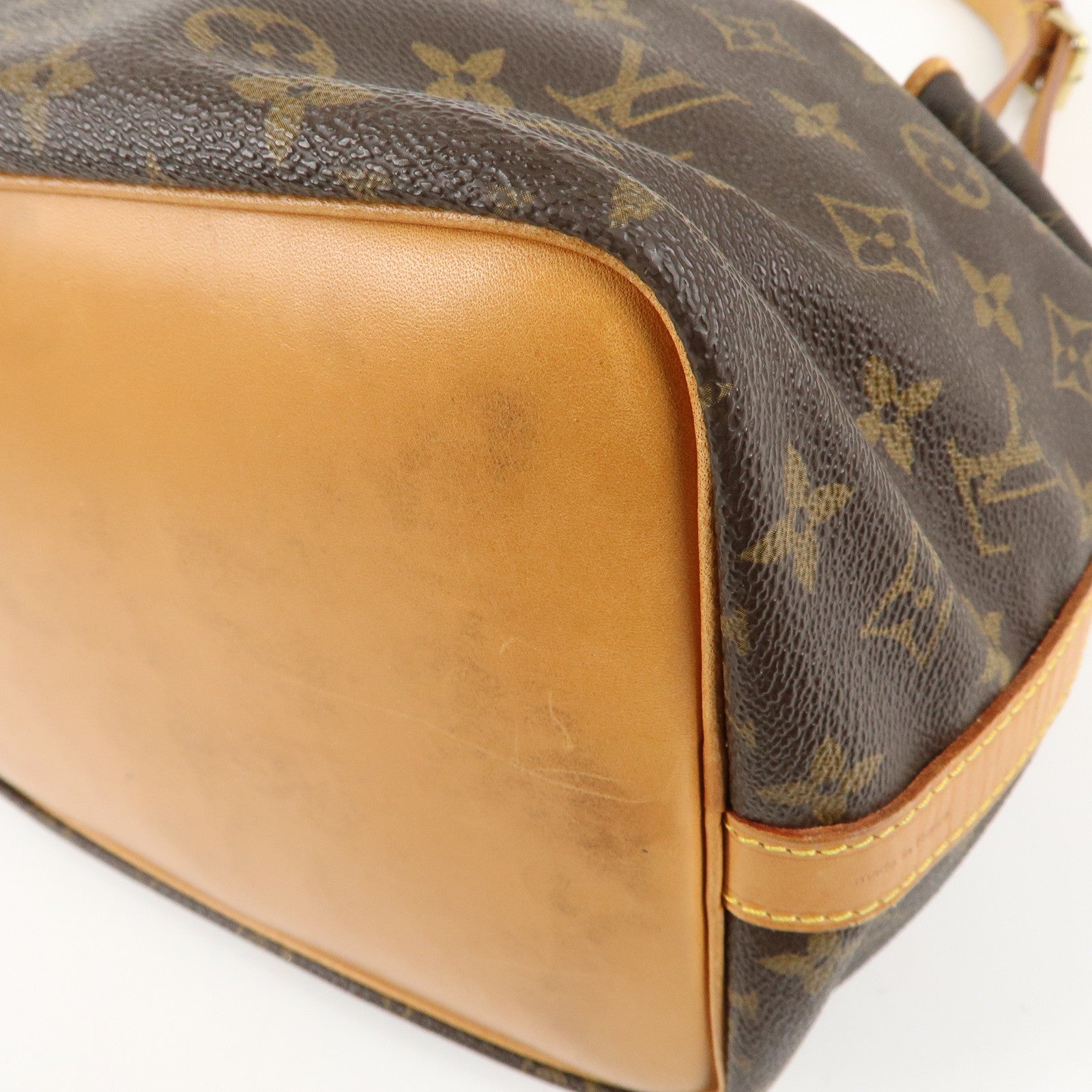 Louis Vuitton Monogram Petit Noe Shoulder Bag Brown M42226