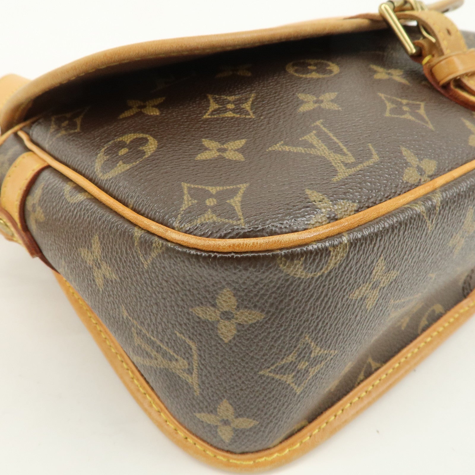 Louis Vuitton Monogram Sologne Shoulder Bag Brown M42250 Used