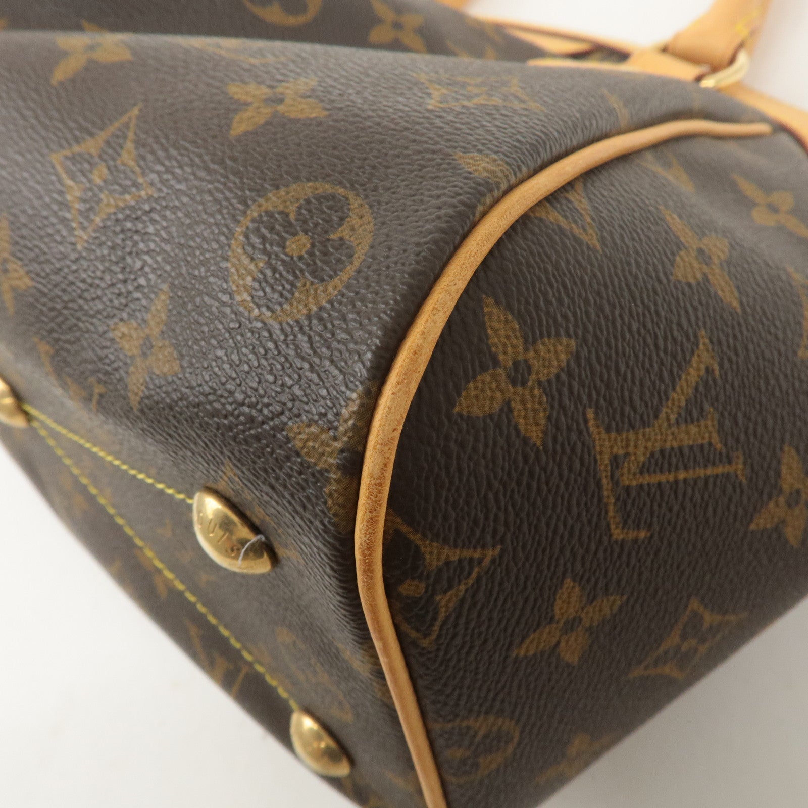 Louis Vuitton Monogram Tivoli PM Hand Bag Brown M40143