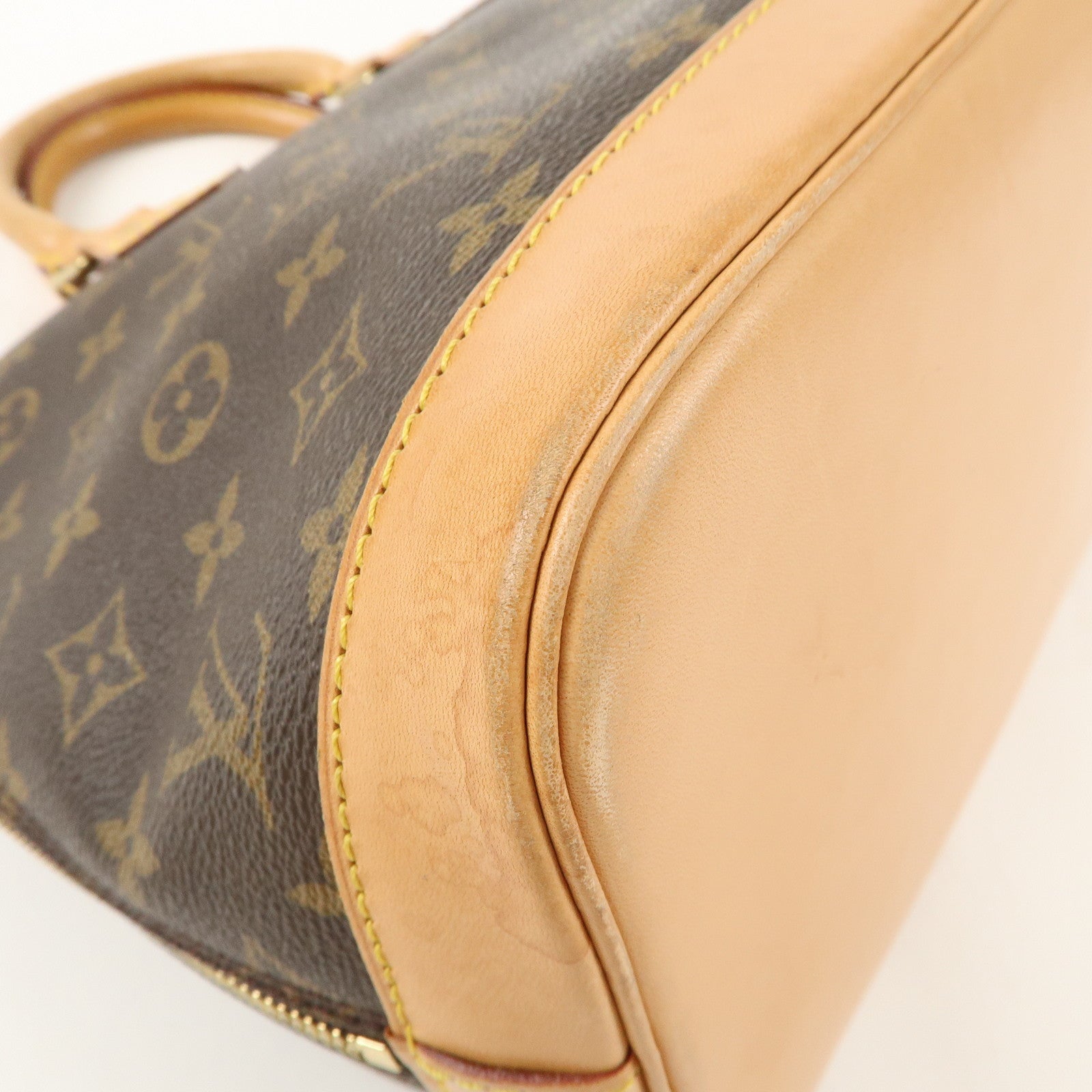 Louis Vuitton Monogram Alma Hand Bag Brown M51130