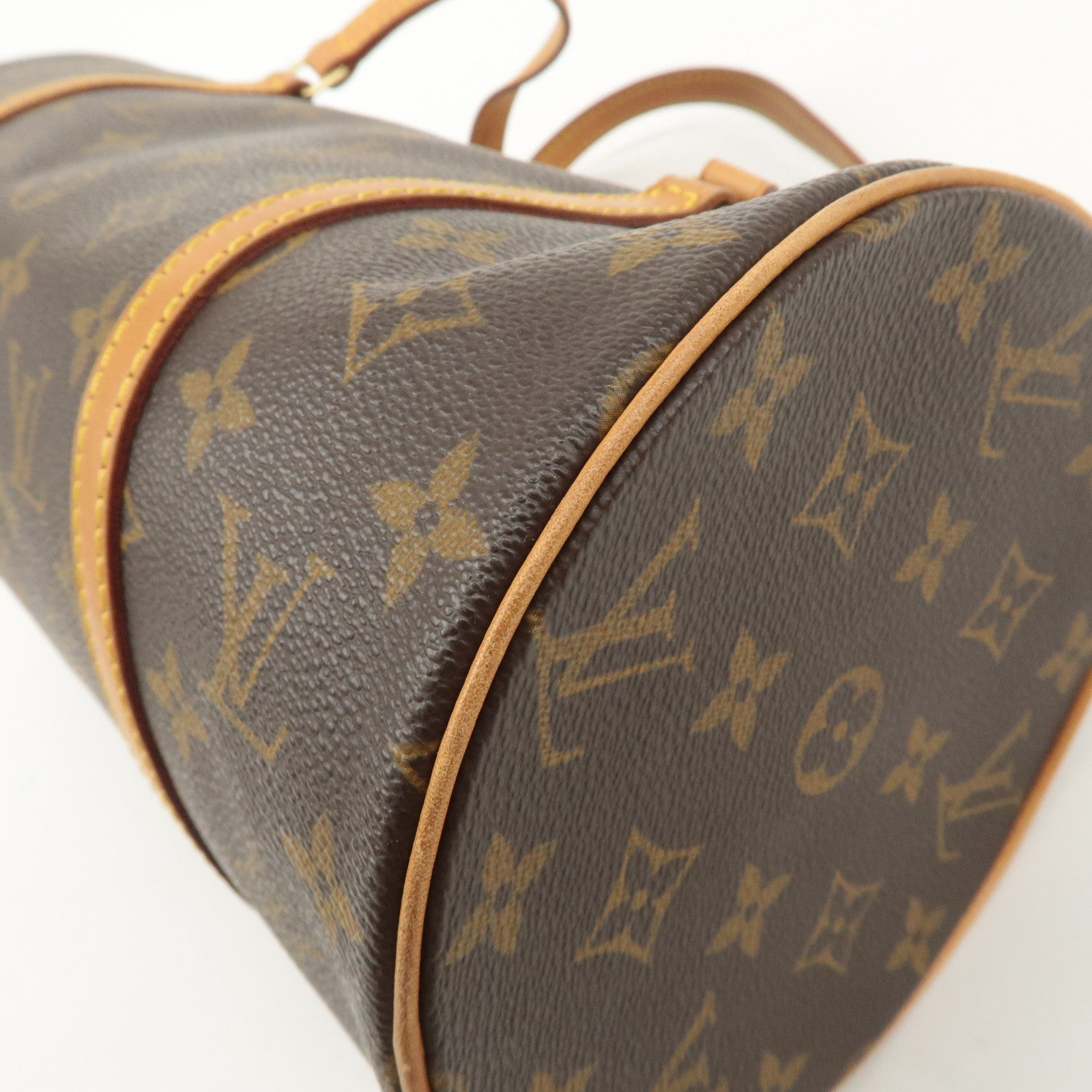 Louis Vuitton Monogram Papillon 30 Hand Bag Brown M51385