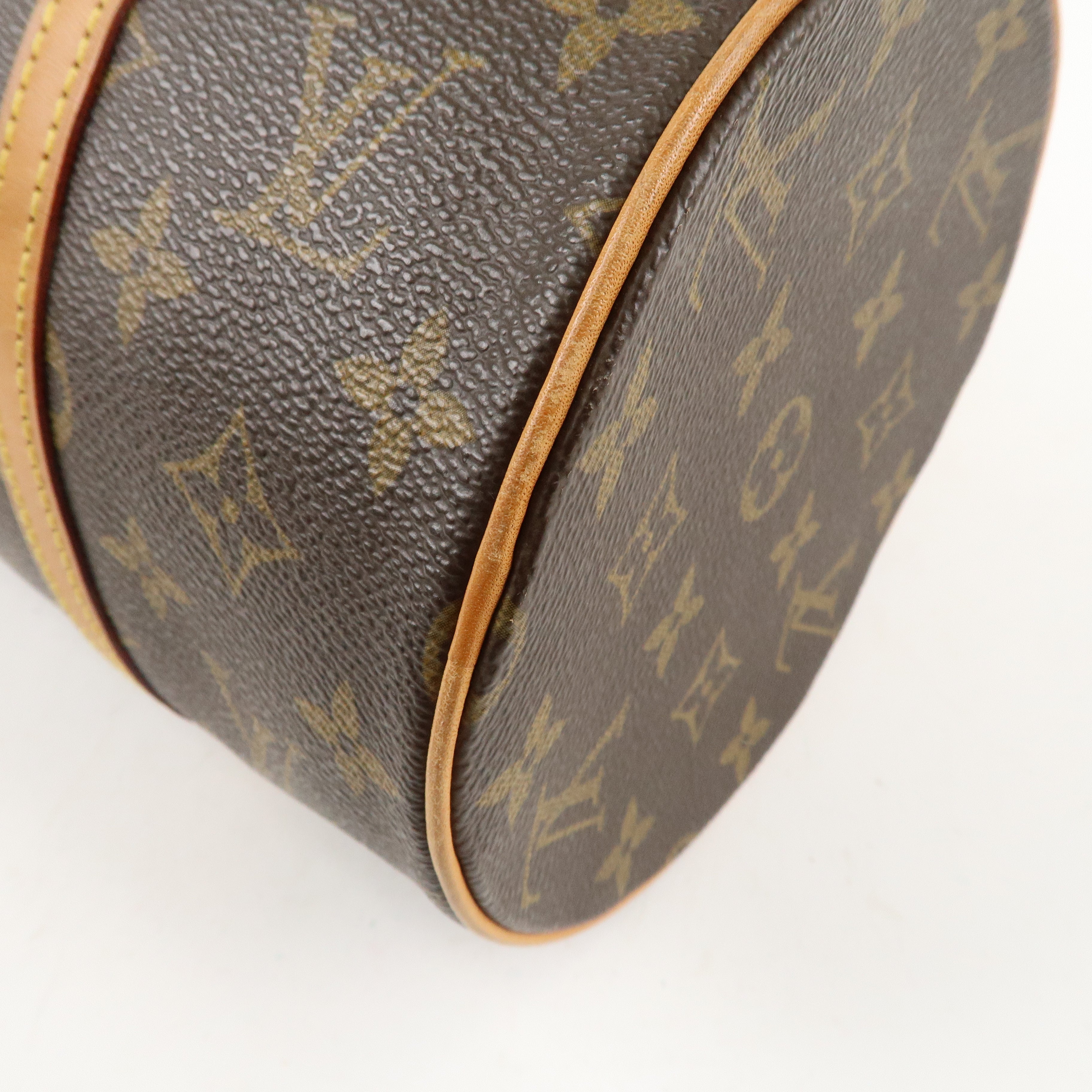 Louis Vuitton Monogram Papillon 30 Hand Bag 
Pouch Brown M51385