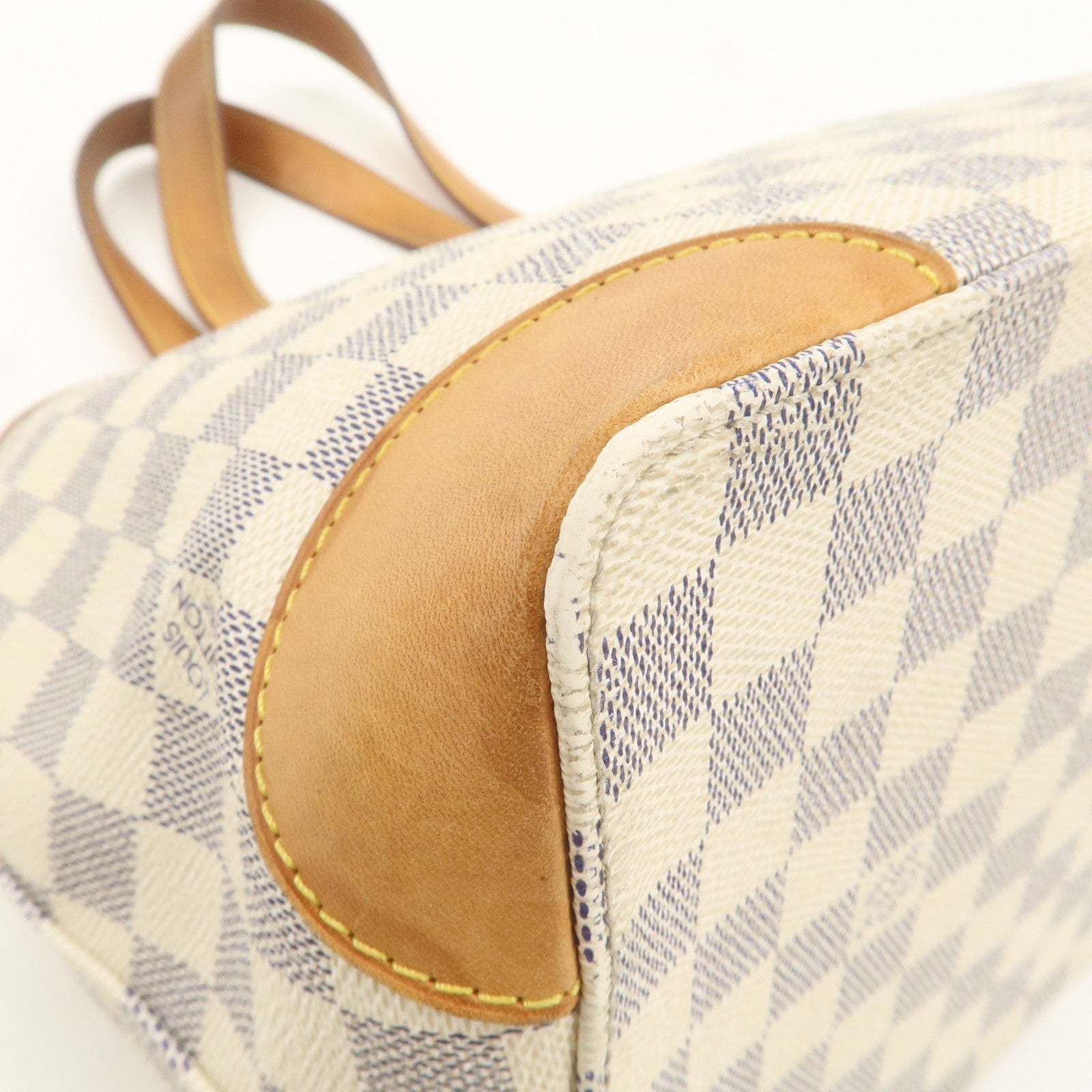 Louis Vuitton Damier Azur Hampstead PM Hand Bag Ivory N51207