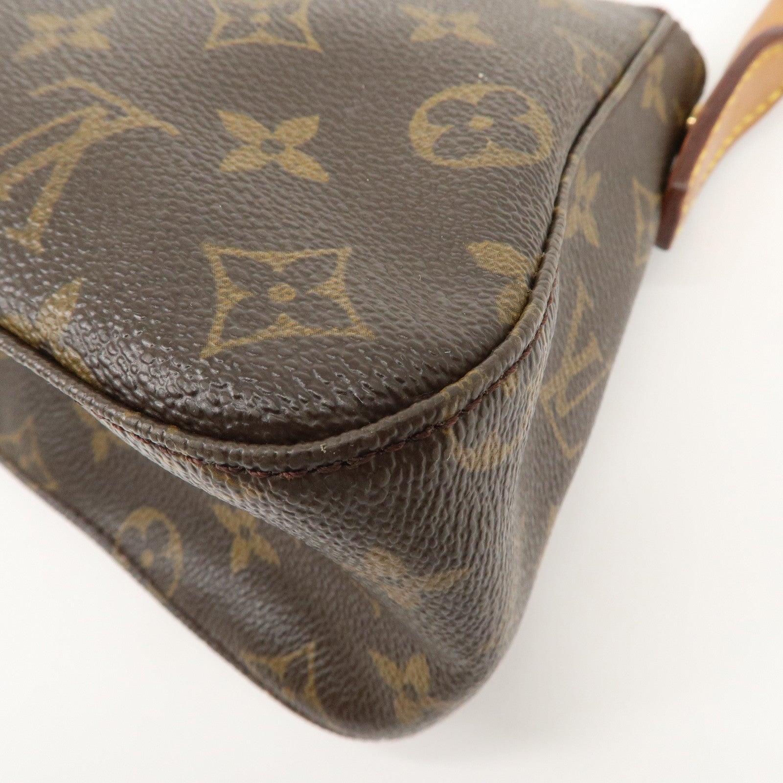 Louis Vuitton Monogram Mini Looping Shoulder Bag Hand Bag Brown M51147 Used