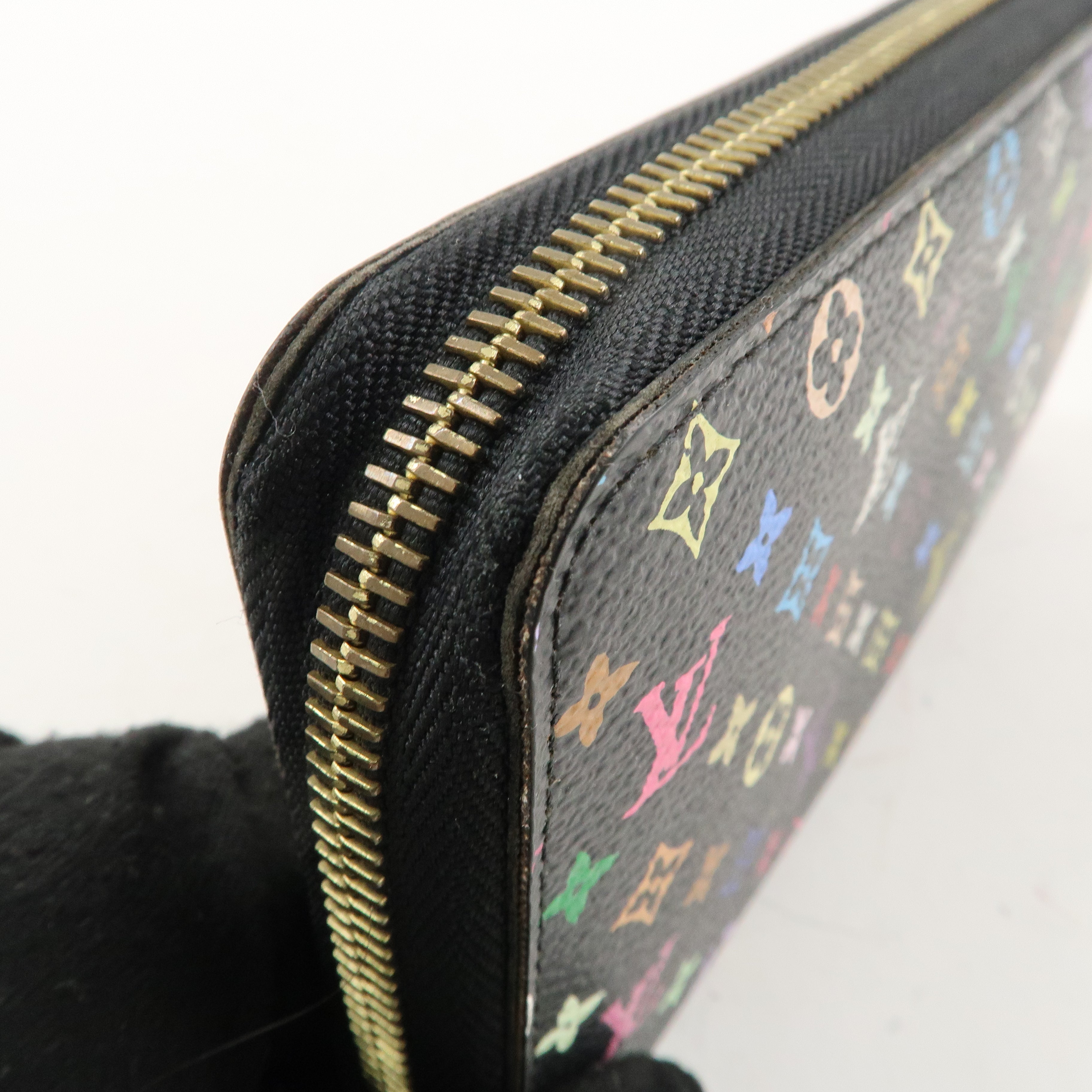 Louis Vuitton Monogram Multi Color Zippy Wallet Noir M60244