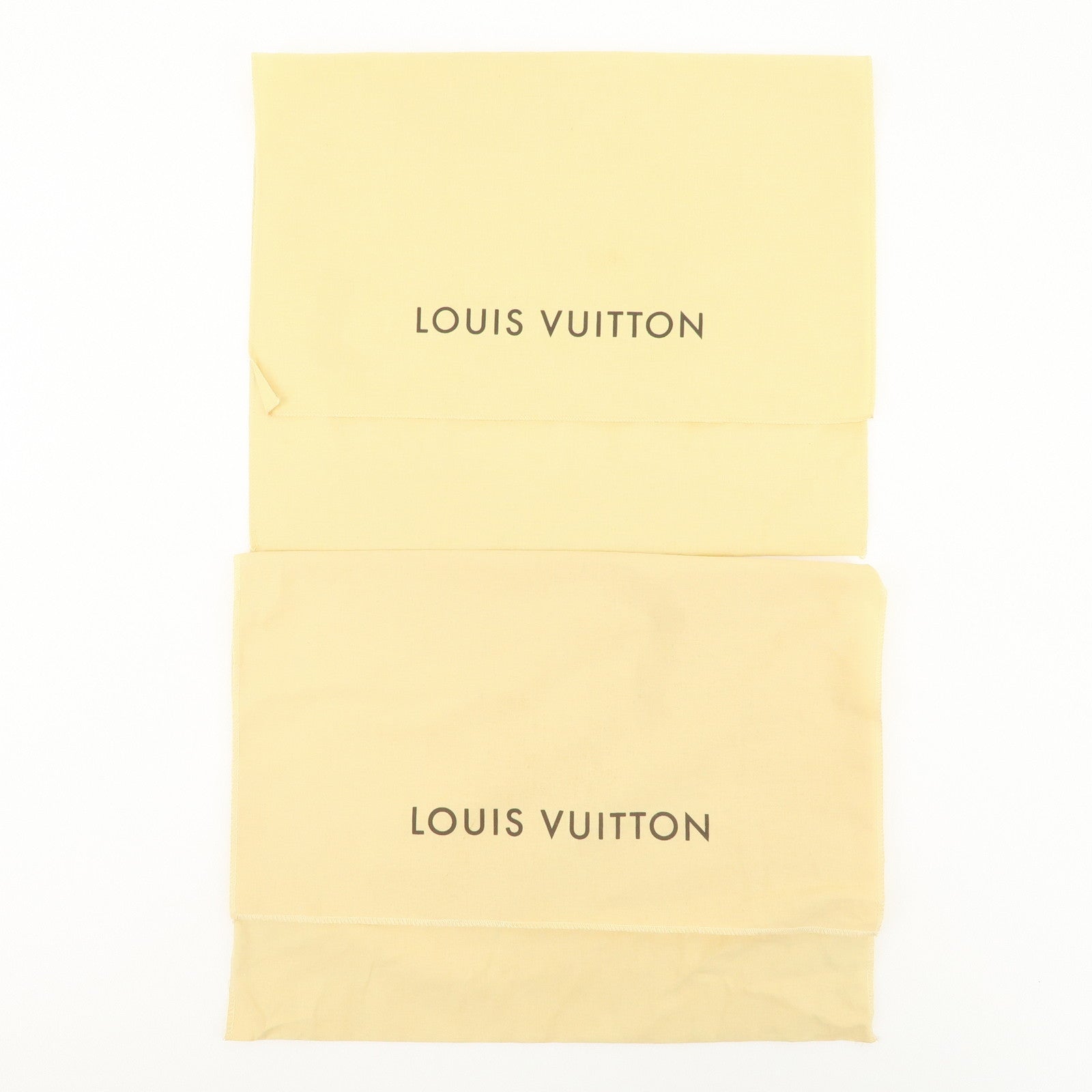 Louis Vuitton Set of 10 Dust Bag Storage Bag Flap Style Beige Used