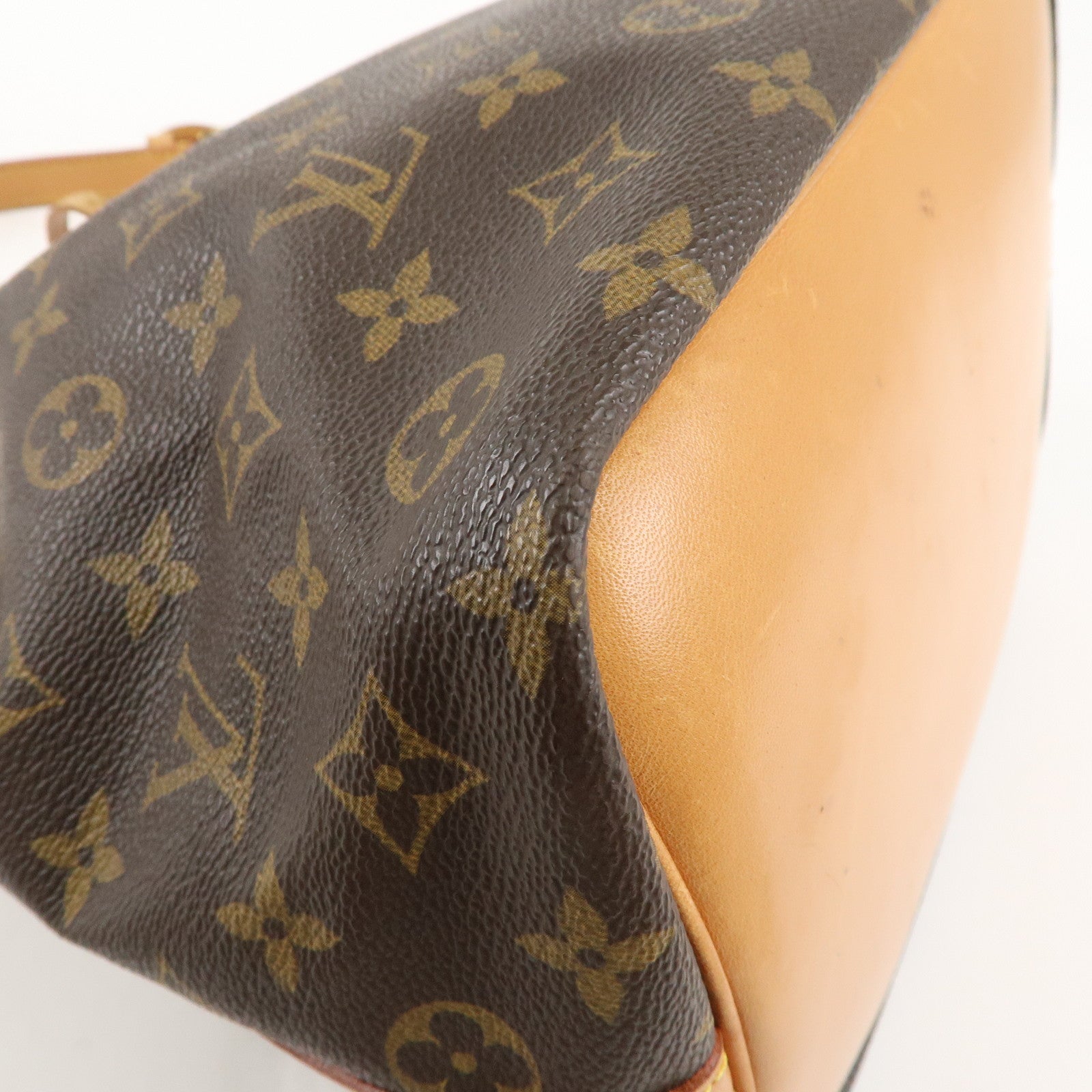 Louis Vuitton Monogram Petit Noe Shoulder Bag Brown M42226