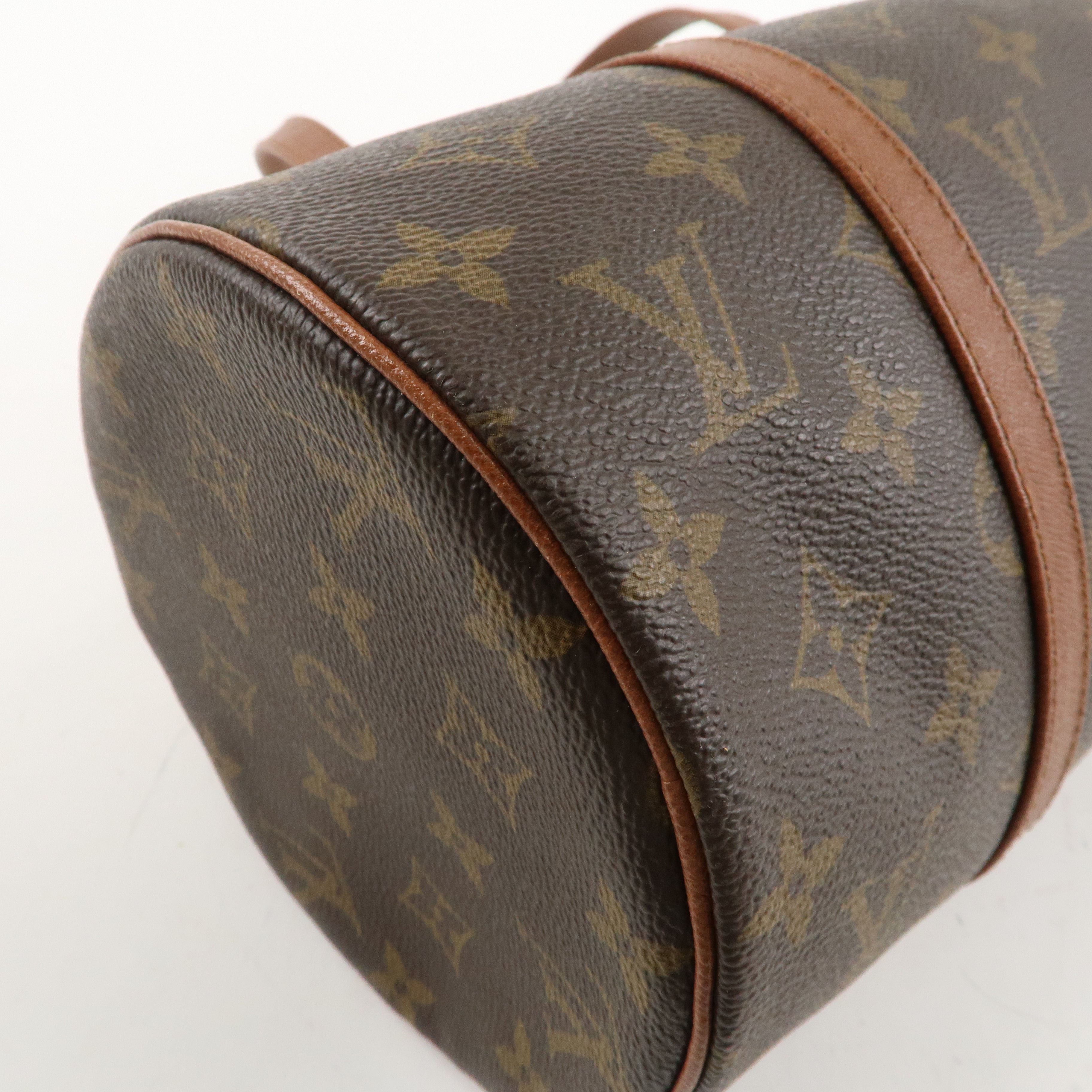 Louis Vuitton Monogram Papillon 30 Hand Bag Brown M51365