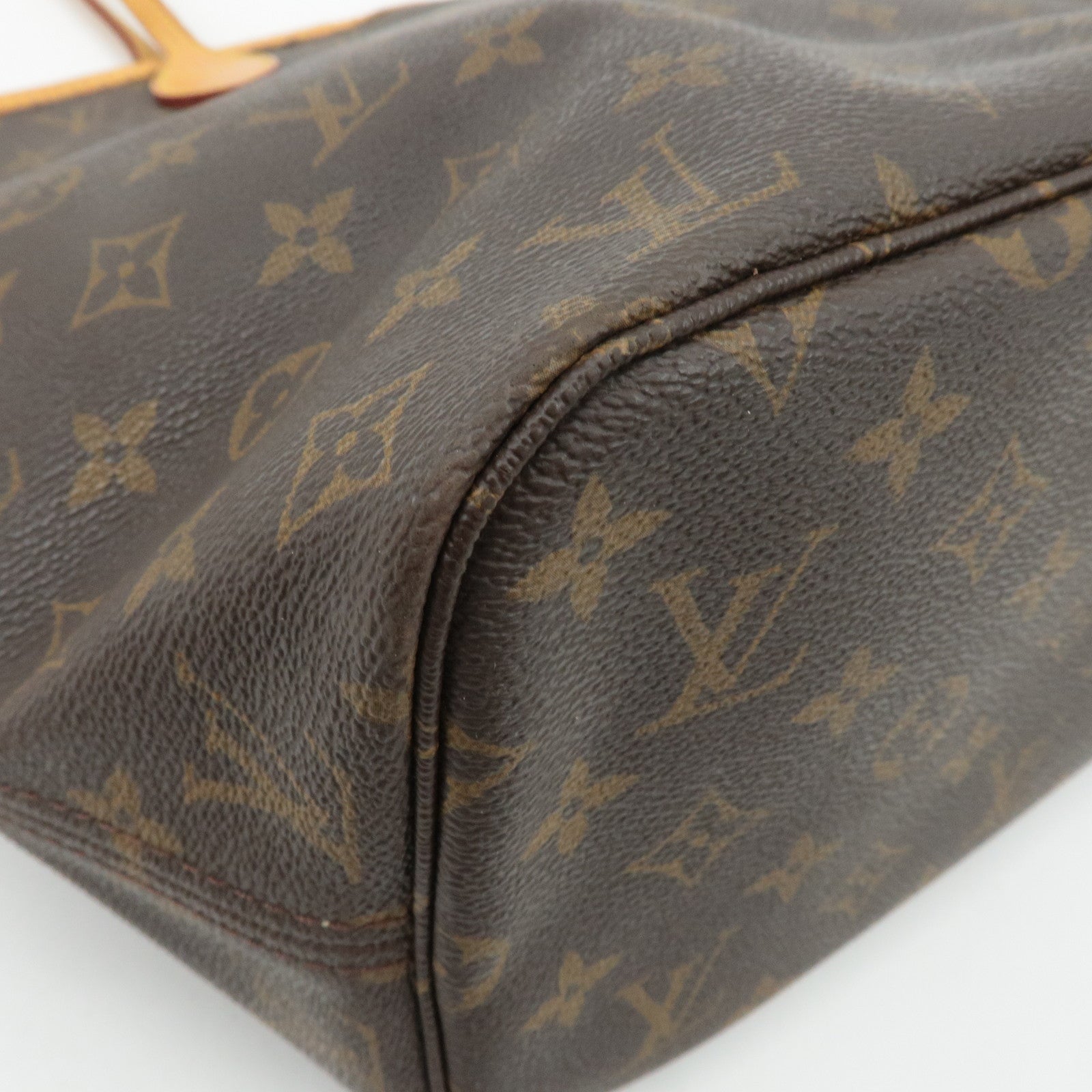 Louis Vuitton Monogram Neverfull MM Tote Bag Brown M40156 Used