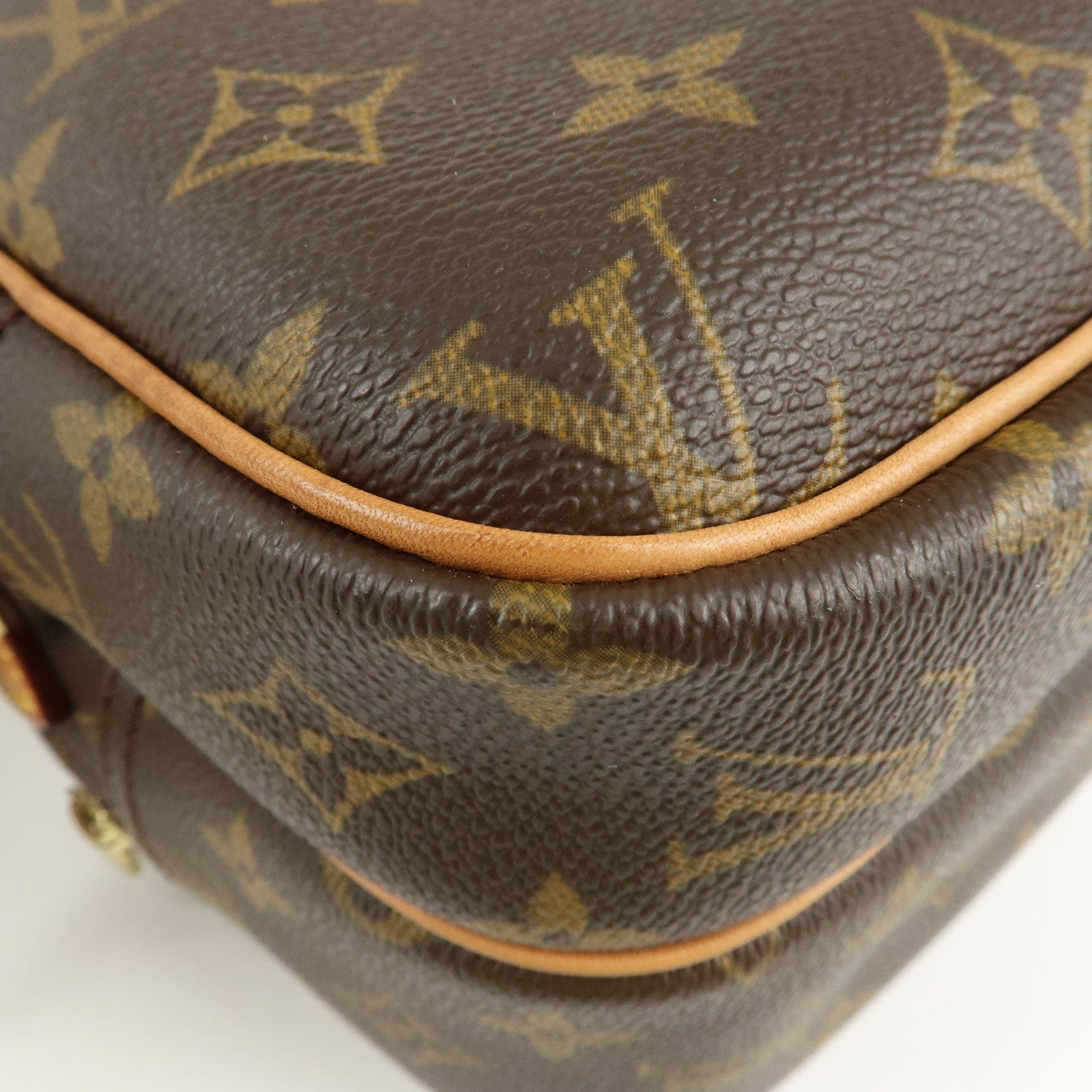 Louis Vuitton Monogram Reporter PM Shoulder Bag Brown M45254