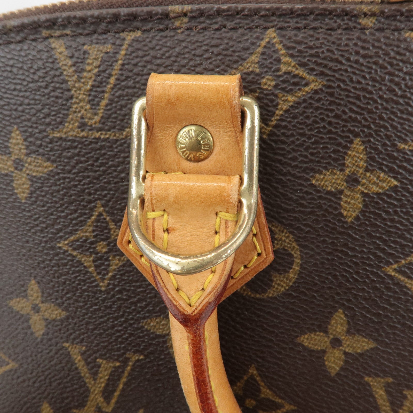 Louis Vuitton Monogram Alma Hand Bag Brown M51130 Used