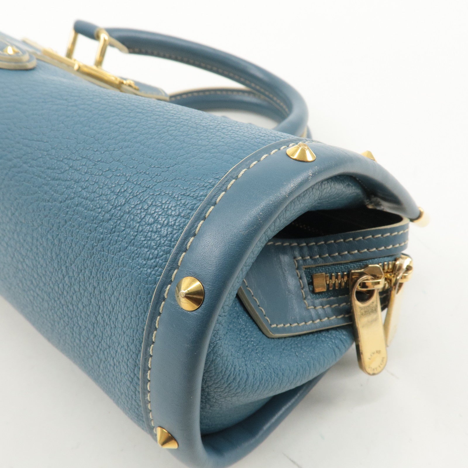 Louis Vuitton Suhali Leather Epanoui GM Hand Bag Light Blue