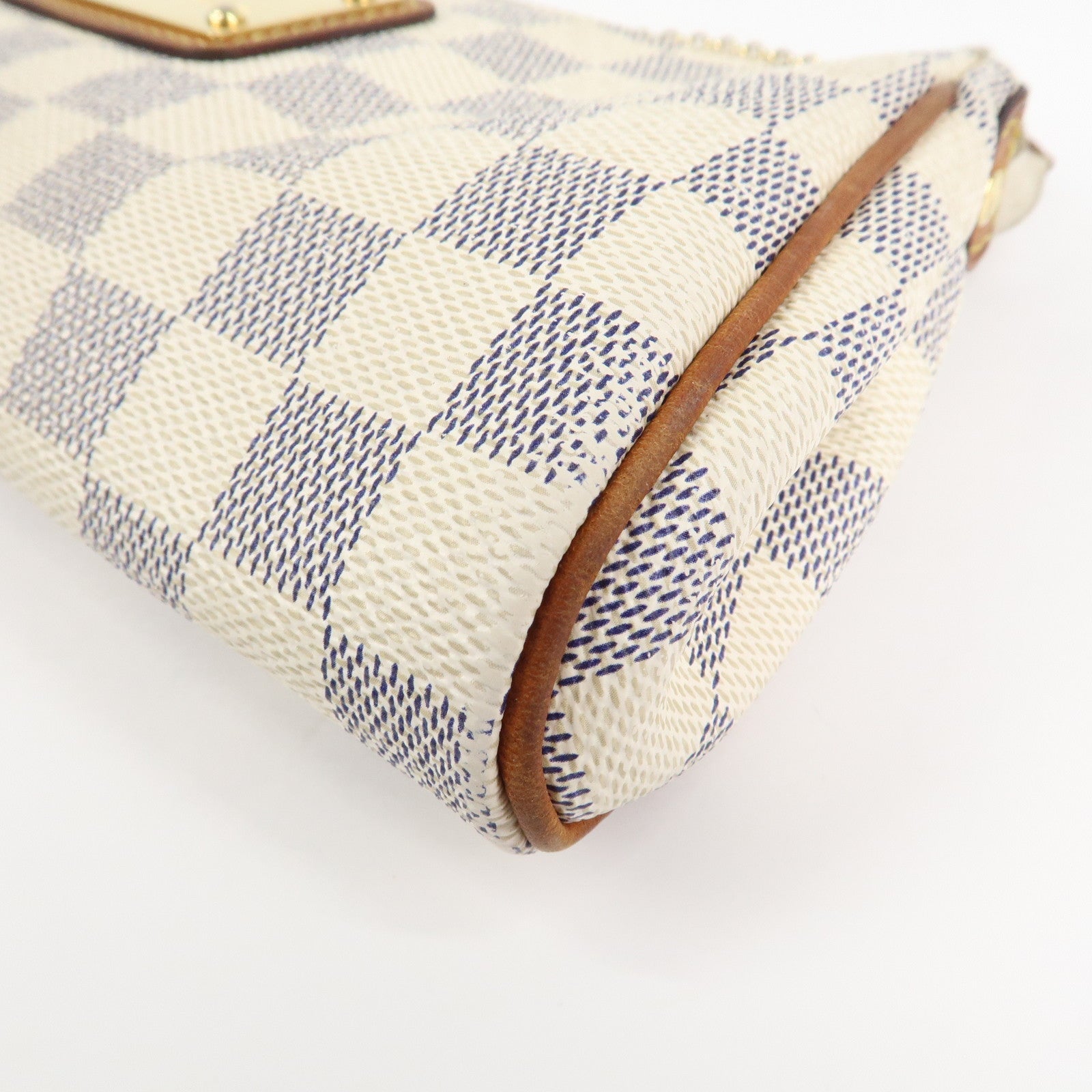 Louis Vuitton Damier Azur Eva 2 Way Pouch Shoulder Bag N55214 Used