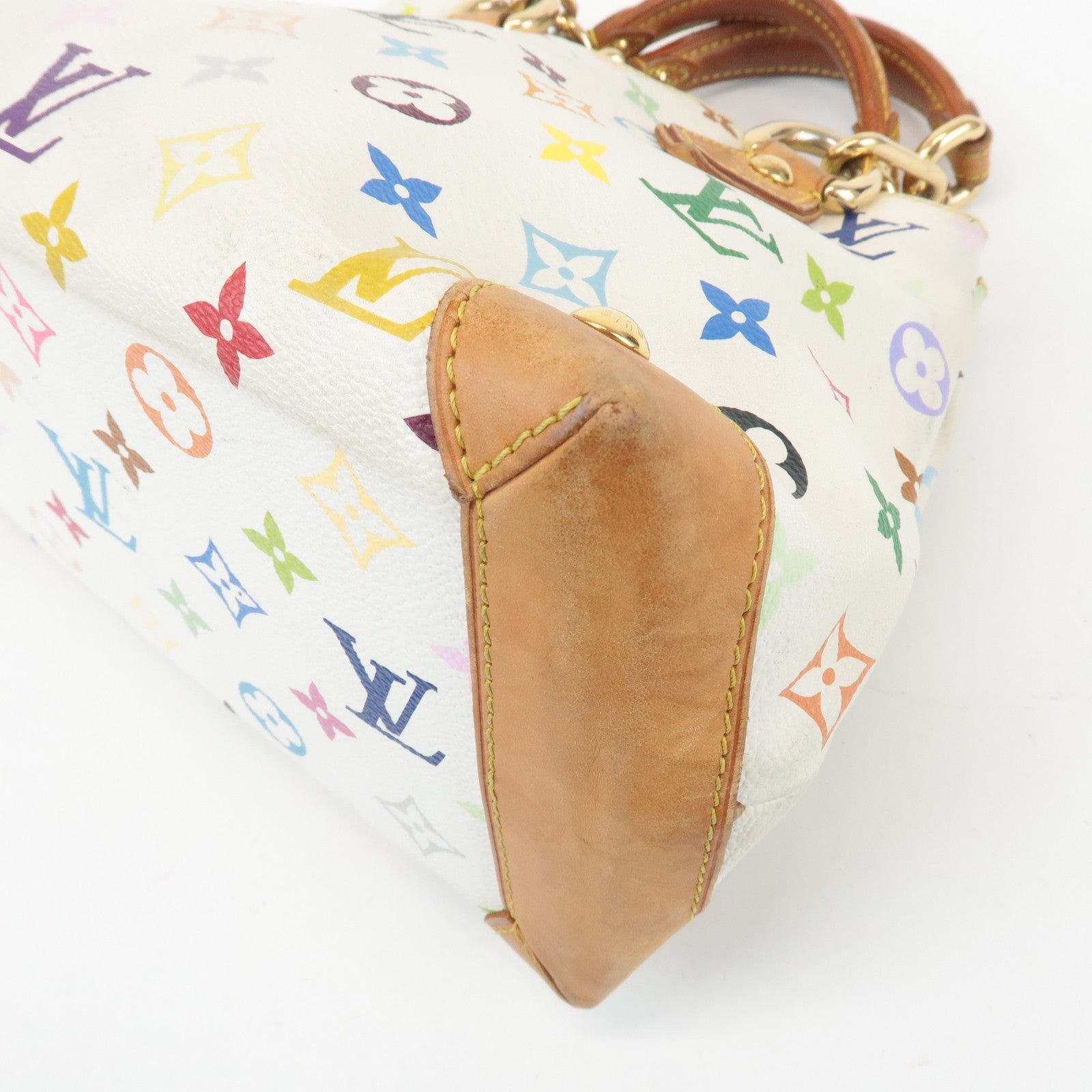 Louis Vuitton Monogram Multicolor Audra Hand Bag Blanc M40047