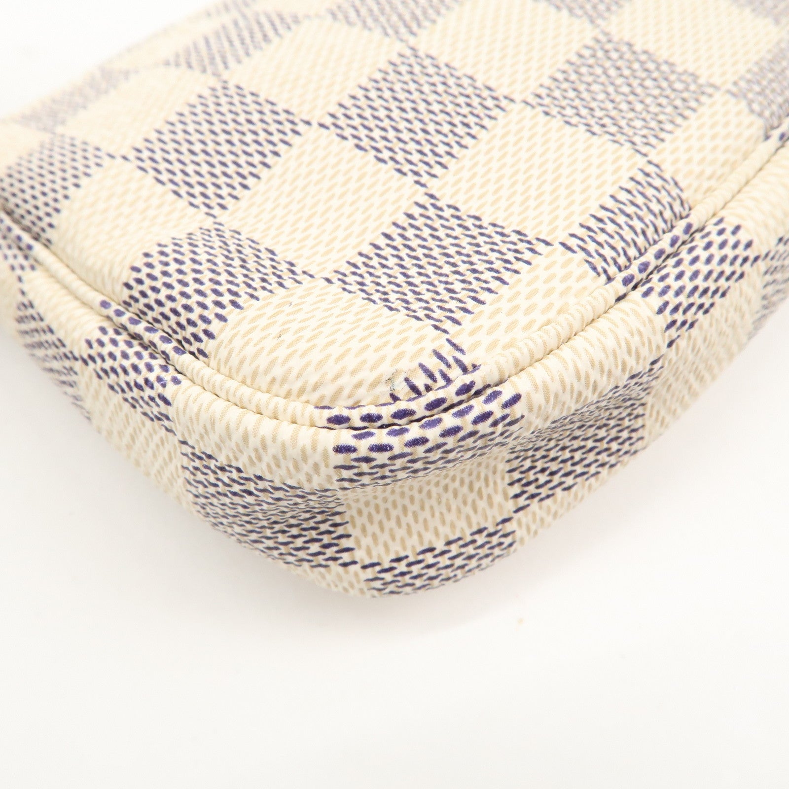 Louis Vuitton Damier Azur Mini Pochette Accessoires Pouch N58010 Used