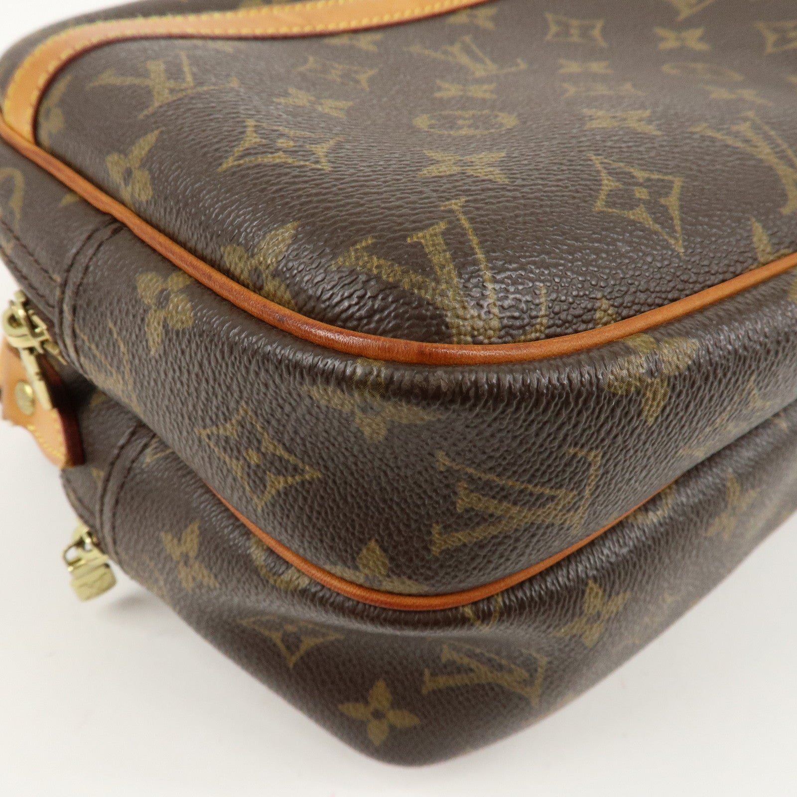 Louis Vuitton Monogram Reporter PM Shoulder Bag Brown M45254 Used