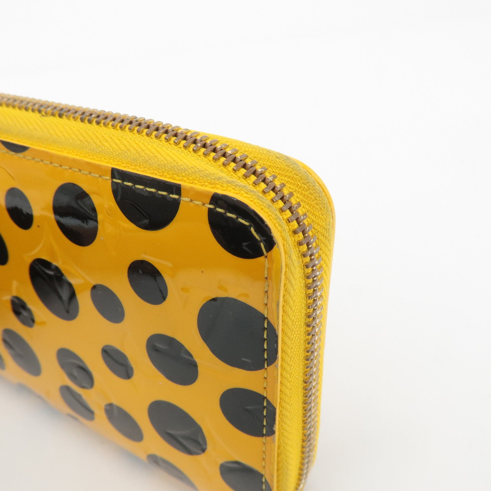 Louis Vuitton Vernis YayoiKusama Dots Infinity Zippy Wallet M91571 Used