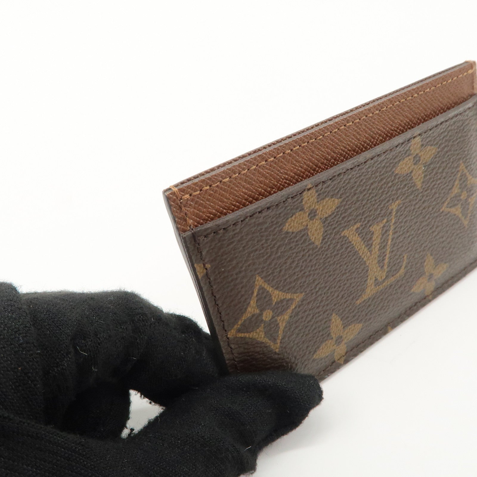 Louis Vuitton Monogram Porte Cartes Simple Card Case M61733 Used