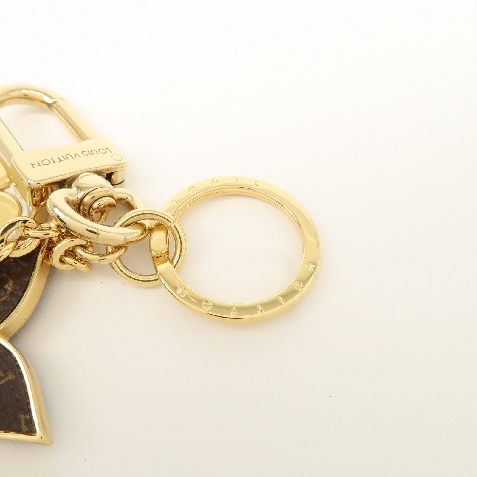 Louis Vuitton Key Chain Charm Spring Street Gold M01187 Used