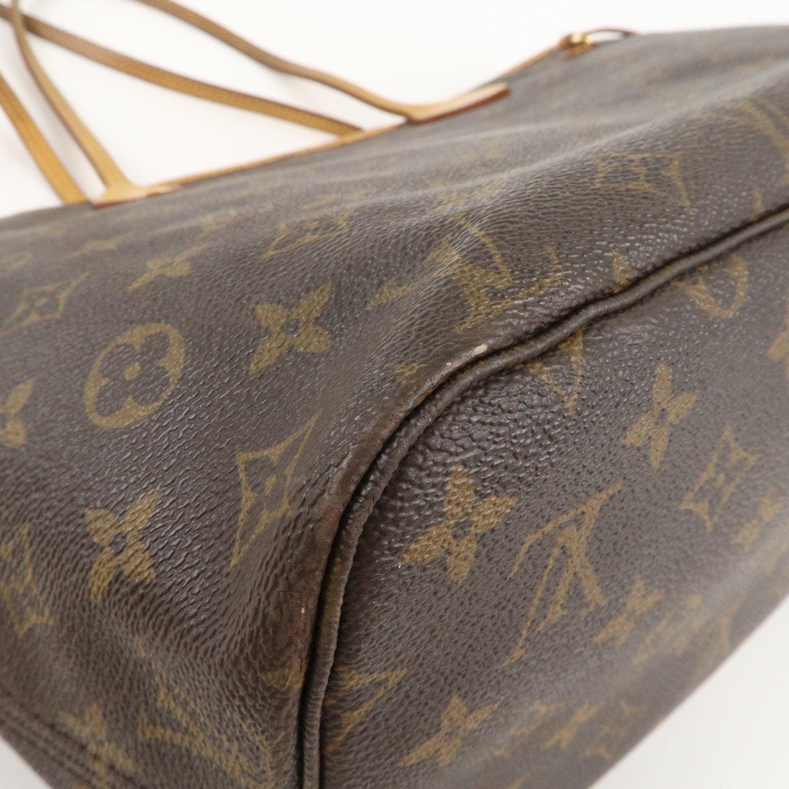 Louis Vuitton Monogram Neverfull MM Tote Bag Brown M40156