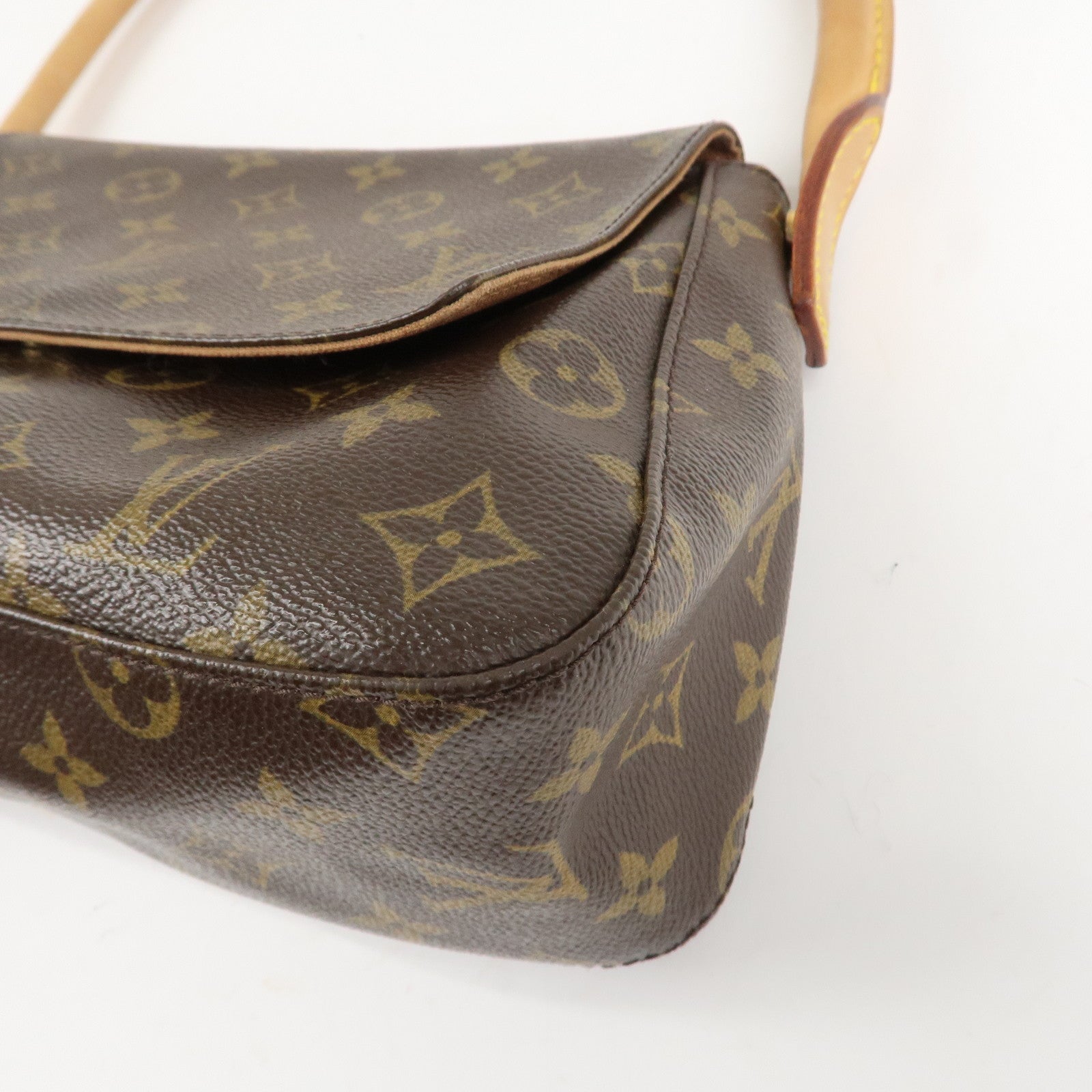 Louis Vuitton Monogram Mini Looping Shoulder Bag Hand Bag M51147 Used