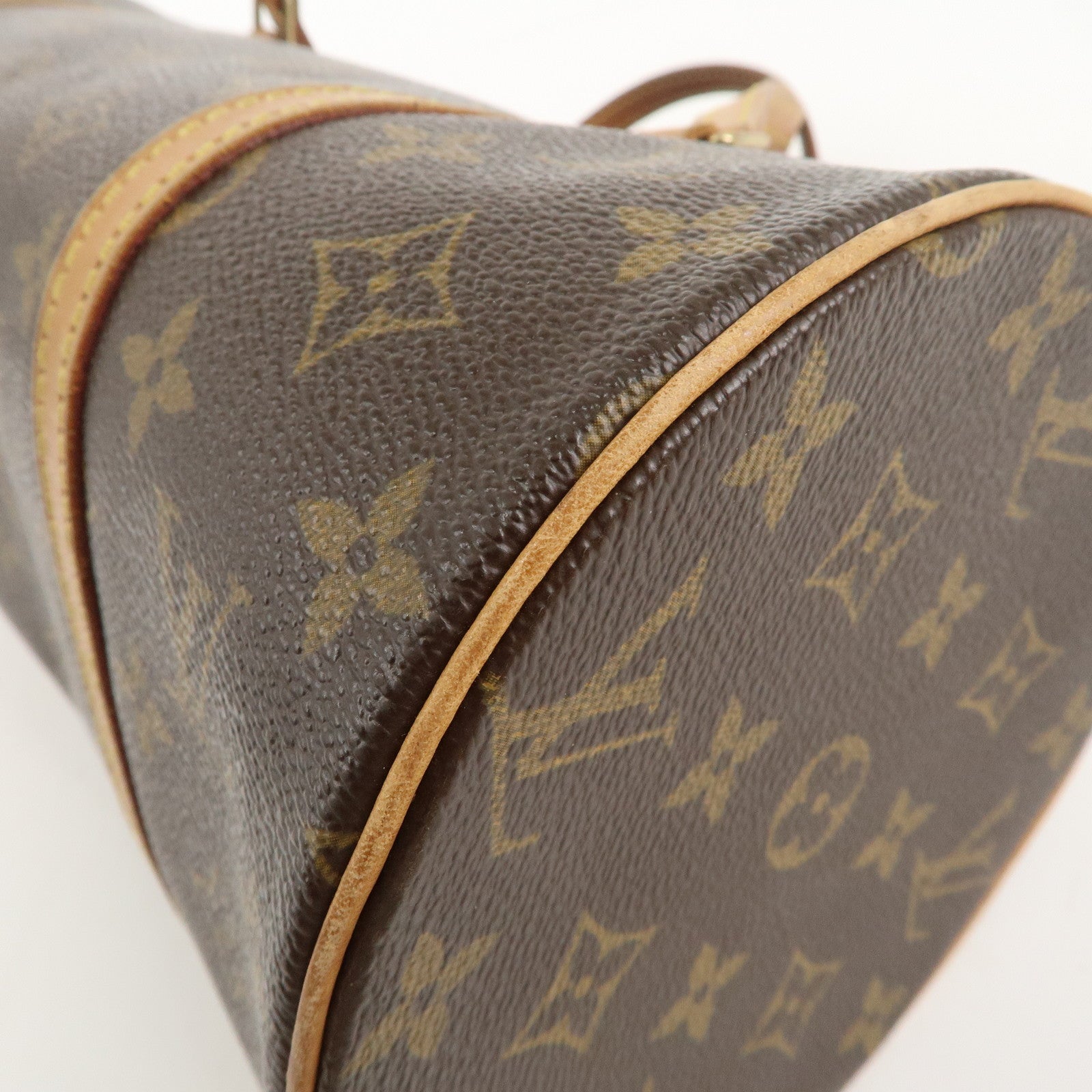 Louis Vuitton Monogram Papillon 30 Hand Bag Brown M51385