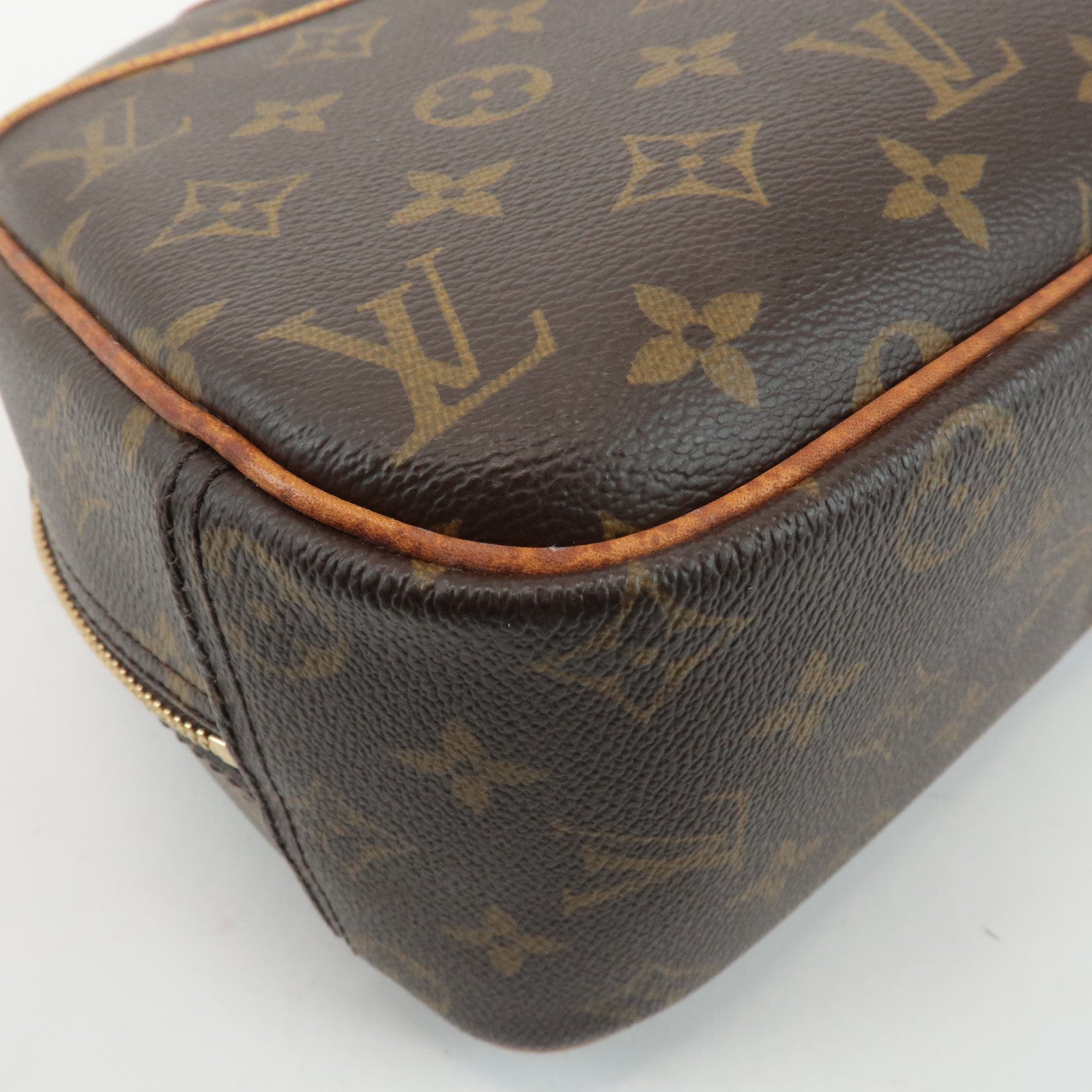 Louis Vuitton Monogram Trueville Hand Bag Brown M42228 Used