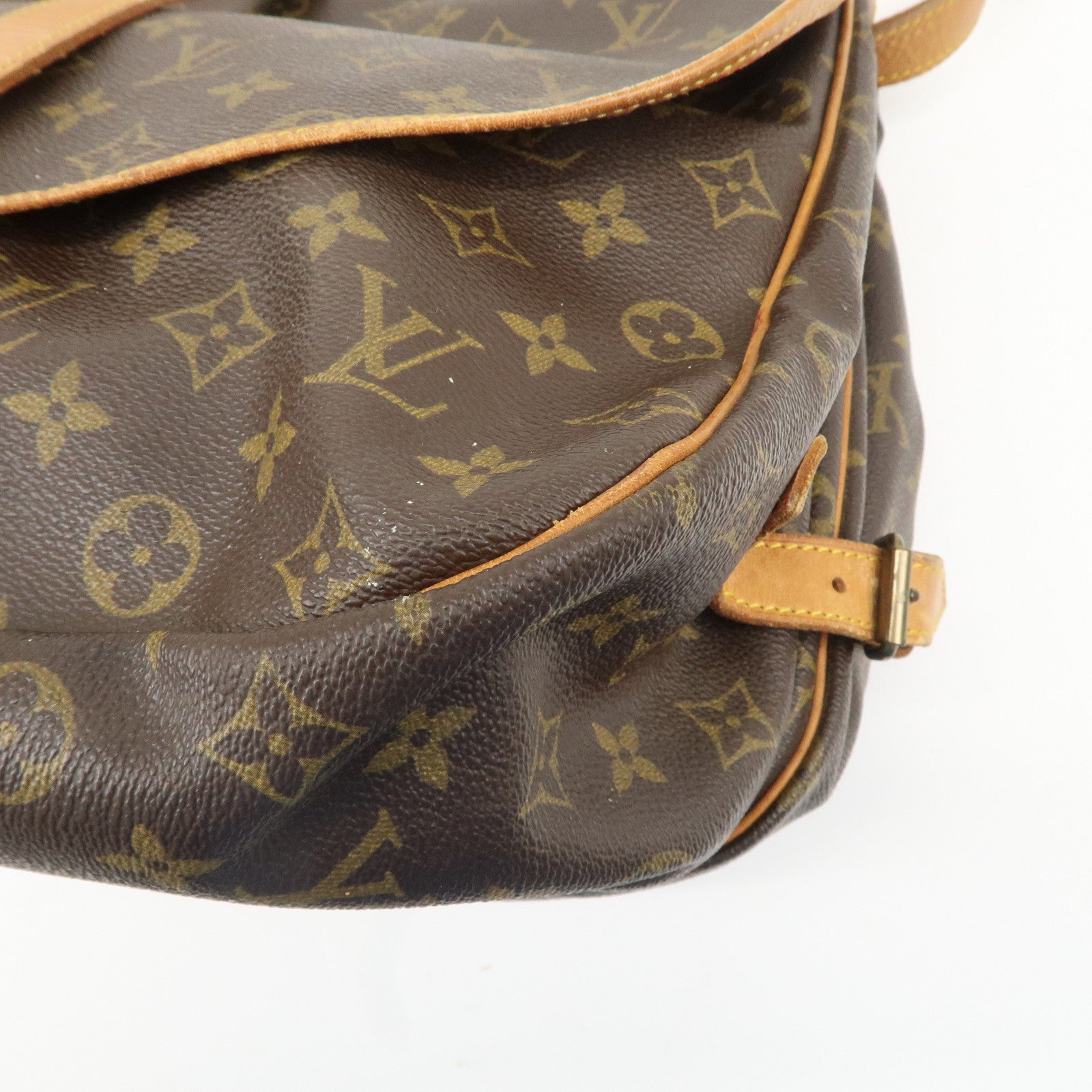 Louis Vuitton Monogram Saumur 35 Shoulder Bag Brown M42254 Used