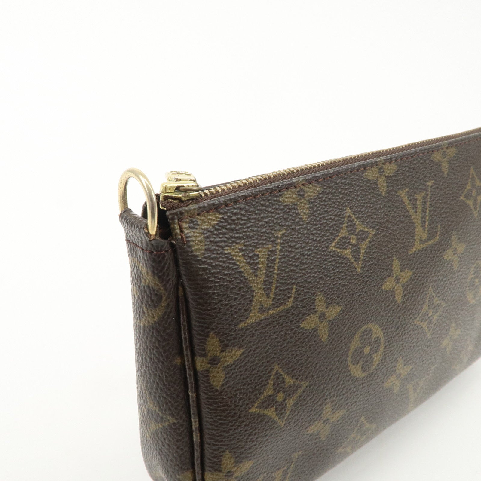 Louis Vuitton Monogram Pochette Accessoires Pouch Brown M51980 Used